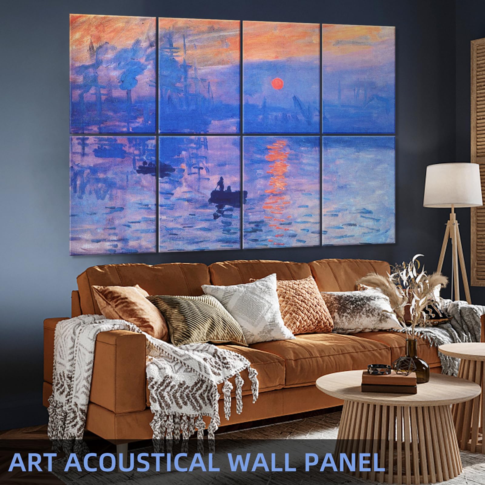 Tutmyrea Art Acoustic Panels Soundproof Wall Panels,48X32Inches Sound Absorbing Panels, 8 Pack Acoustical Wall Panel, Decorative