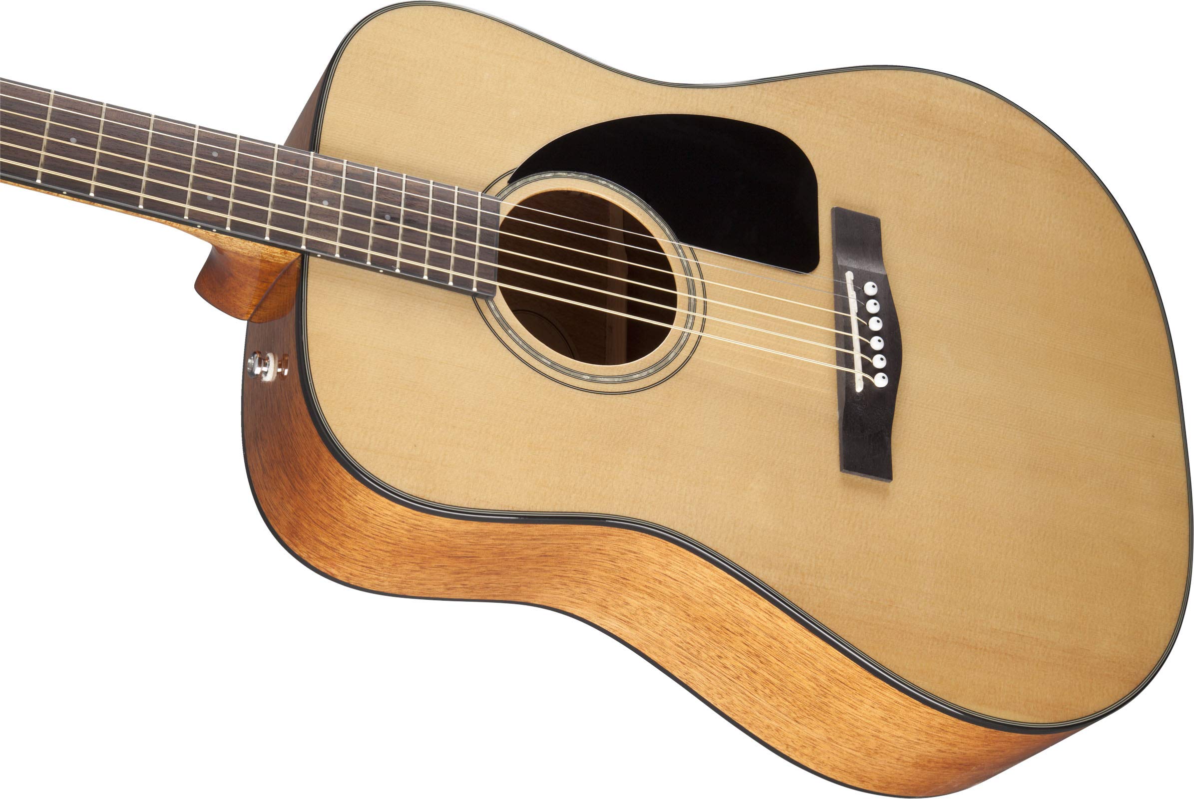 Fender CD-60 Dreadnought Acoustic Guitar - Natural Bundle with Gig Bag, Strap, Tuner, Strings, Picks, Instructional Book, and Au