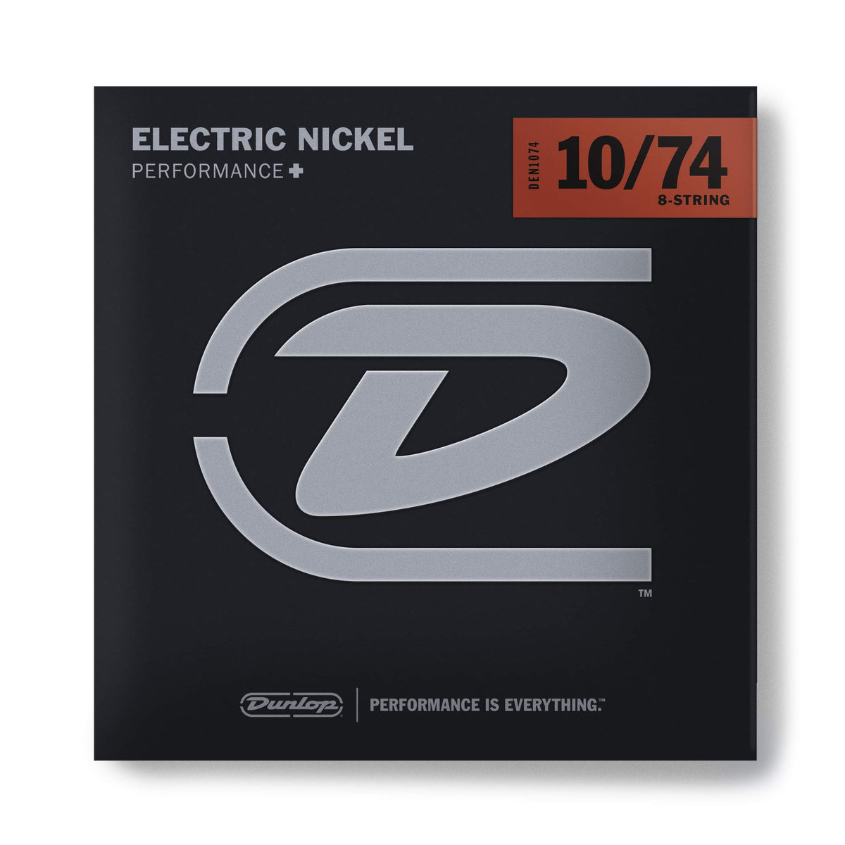 Jim Dunlop Den1074 Nickel Wound Electric Guitar Strings, Medium, 010-074, 8 Stringsset