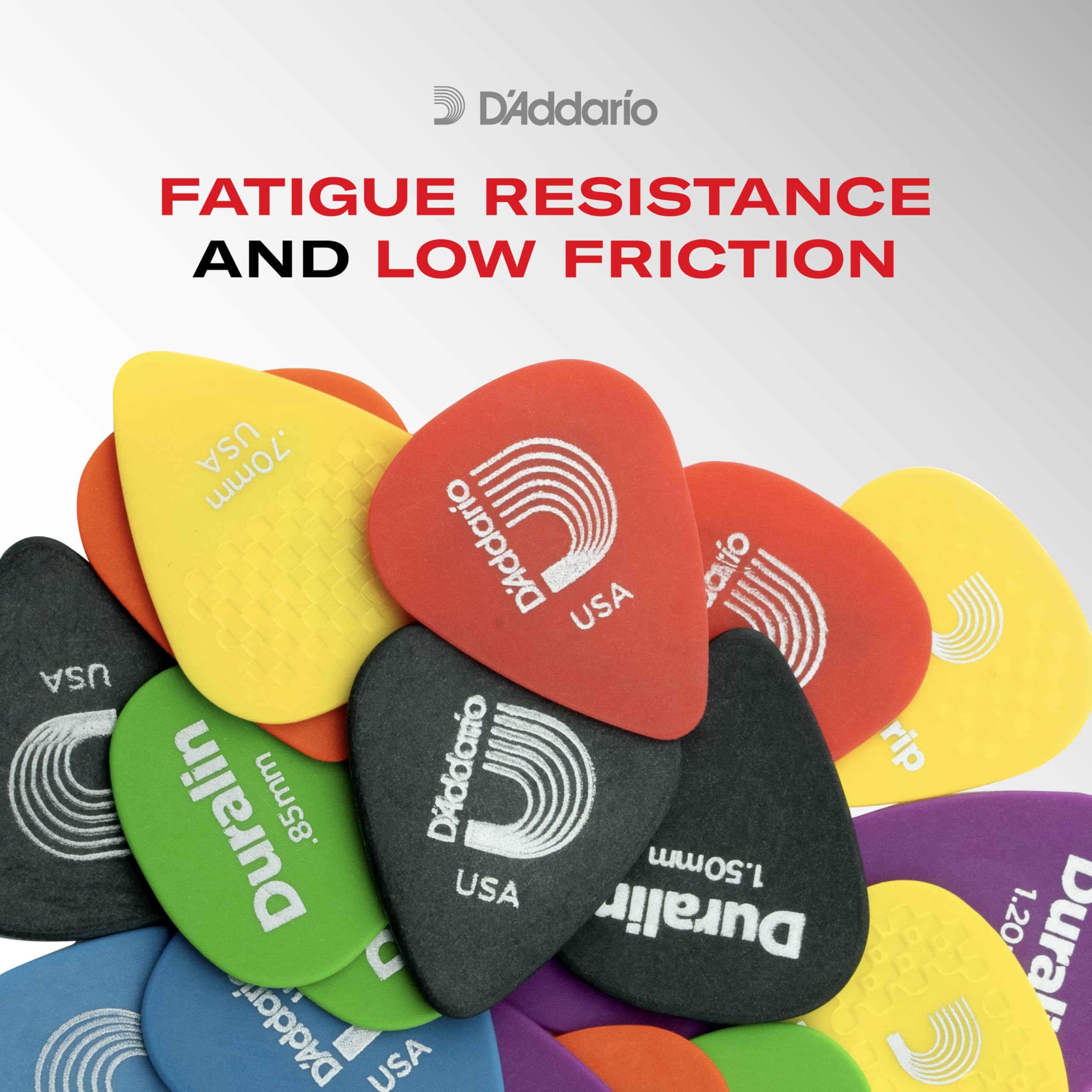D 'Addario Duralin Guitar Picks - Guitar Accessories - Guitar Picks for Acoustic Guitar, Electric Guitar, Bass Guitar - Great St