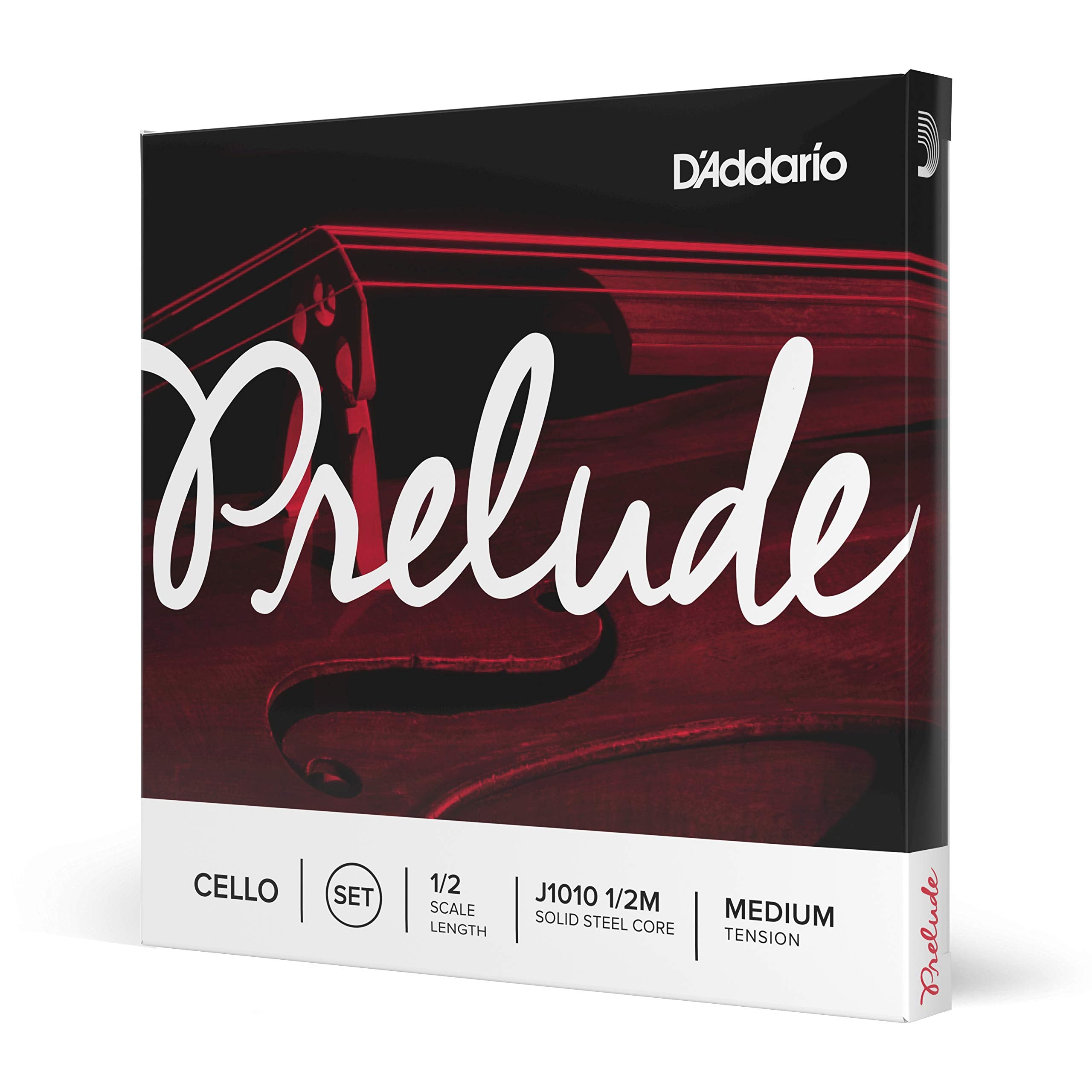 DAddario Prelude Cello String Set, 1/2 Scale, Medium Tension