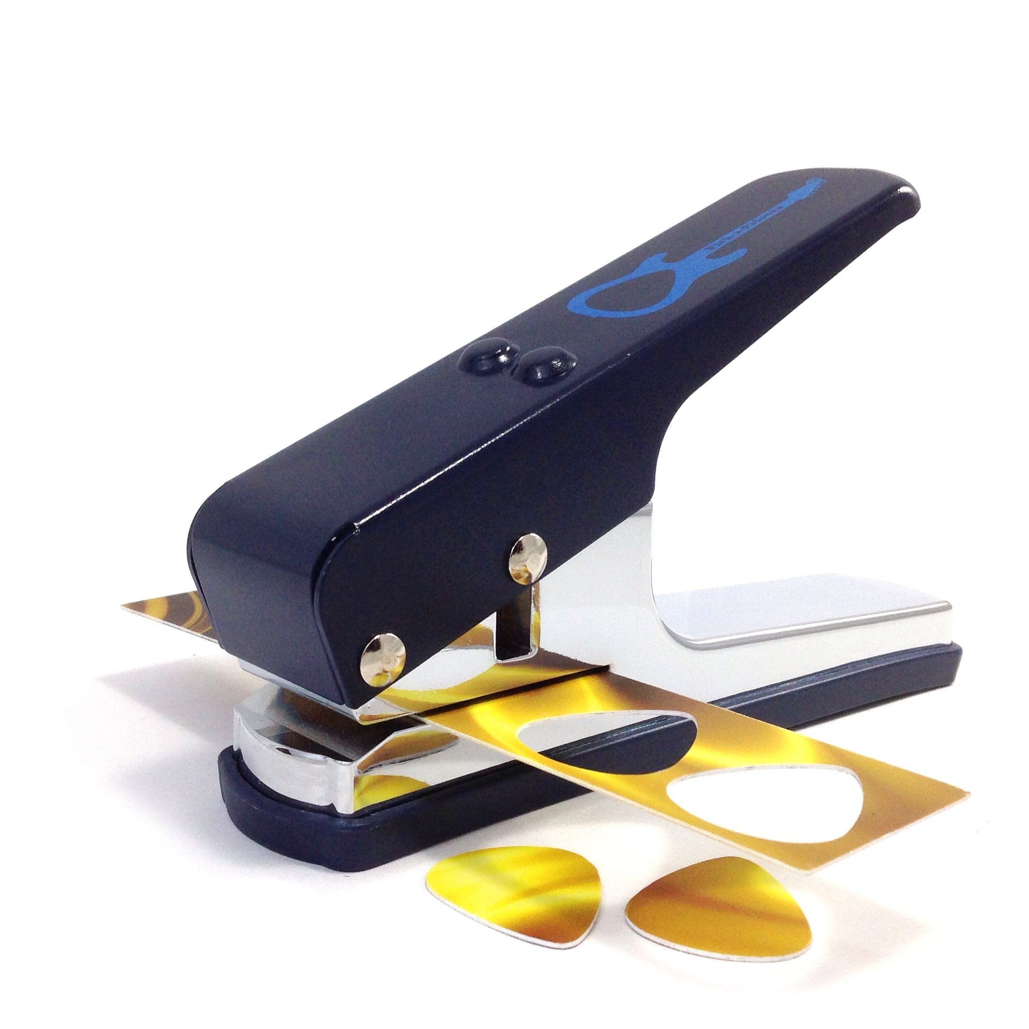 Pick-a-Palooza DIY Guitar Pick Punch Gift Pack - the Premium Guitar Pick Maker - Includes Leather Key Chain Pick Holder, 4 Pick