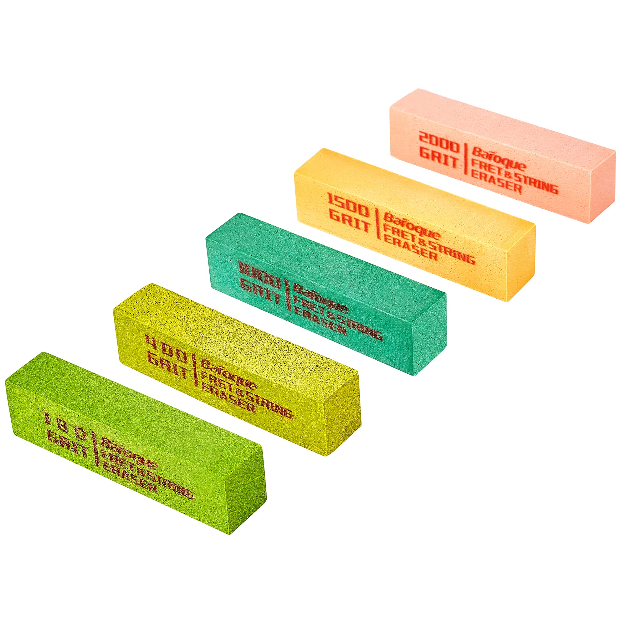 Guitar Fret Erasers, Fret Polishing Abrasive Rubber Blocks, Fret Cleaner Kit, Fret Polish Kit For Fretwire String And Metal, Set