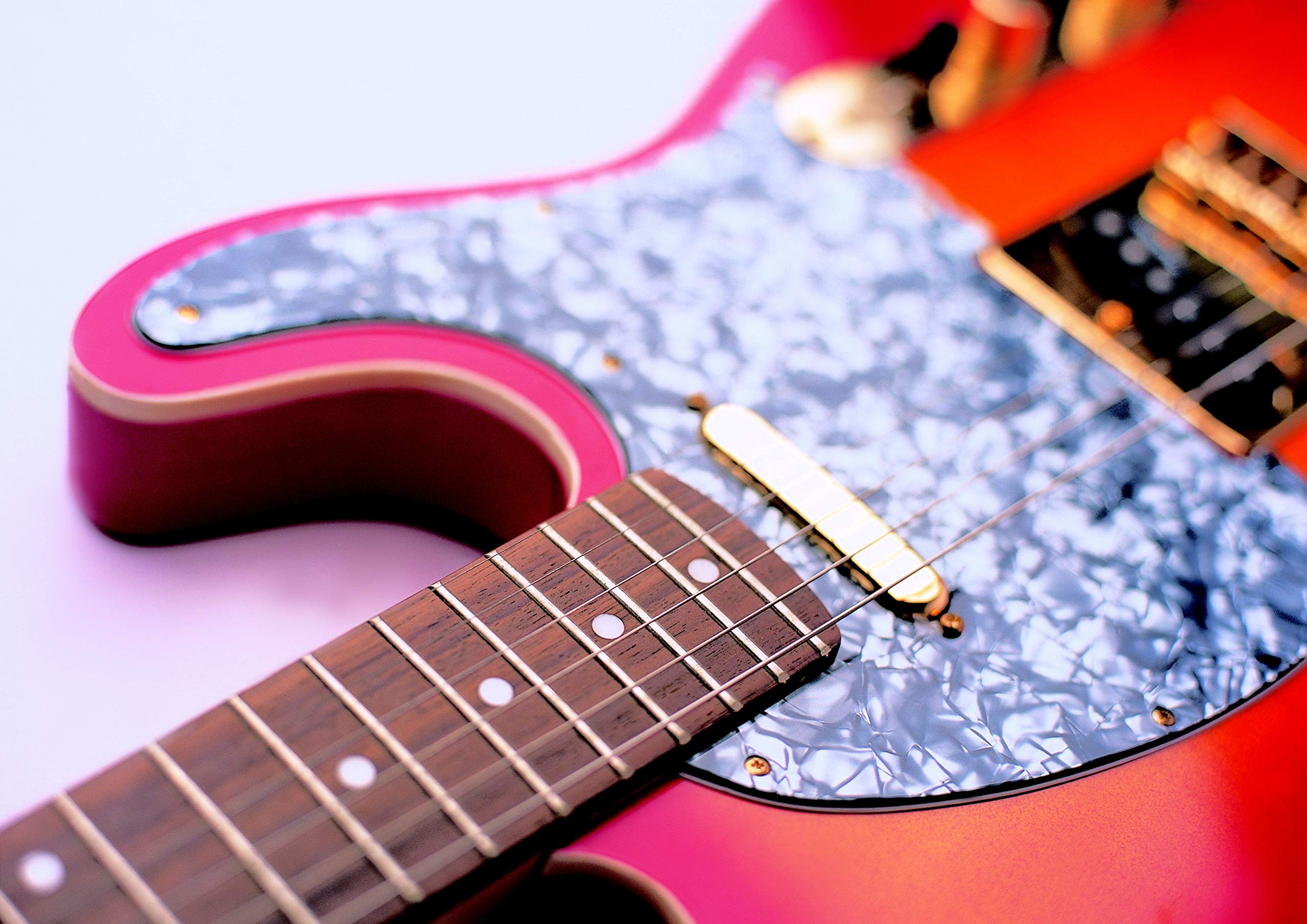 KAISH American Vintage 5 Hole Tele Pickguard TL Guitar Pick Guard Scratch Plate for Tele/Telecaster Black Pearl