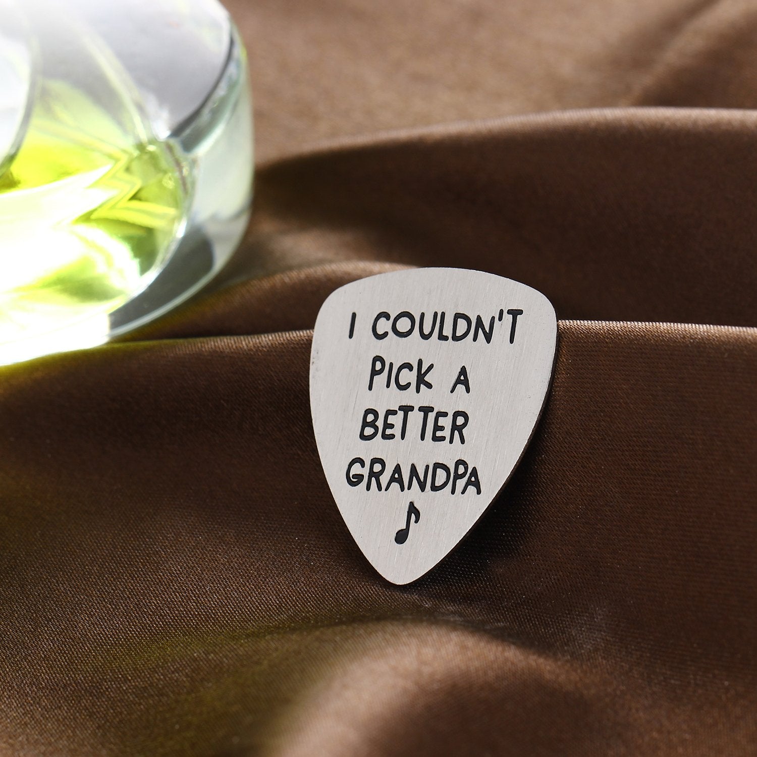 I Couldnt Pick A Better Grandpa Musical Guitar Pick Jewelry Gift for Grandpa