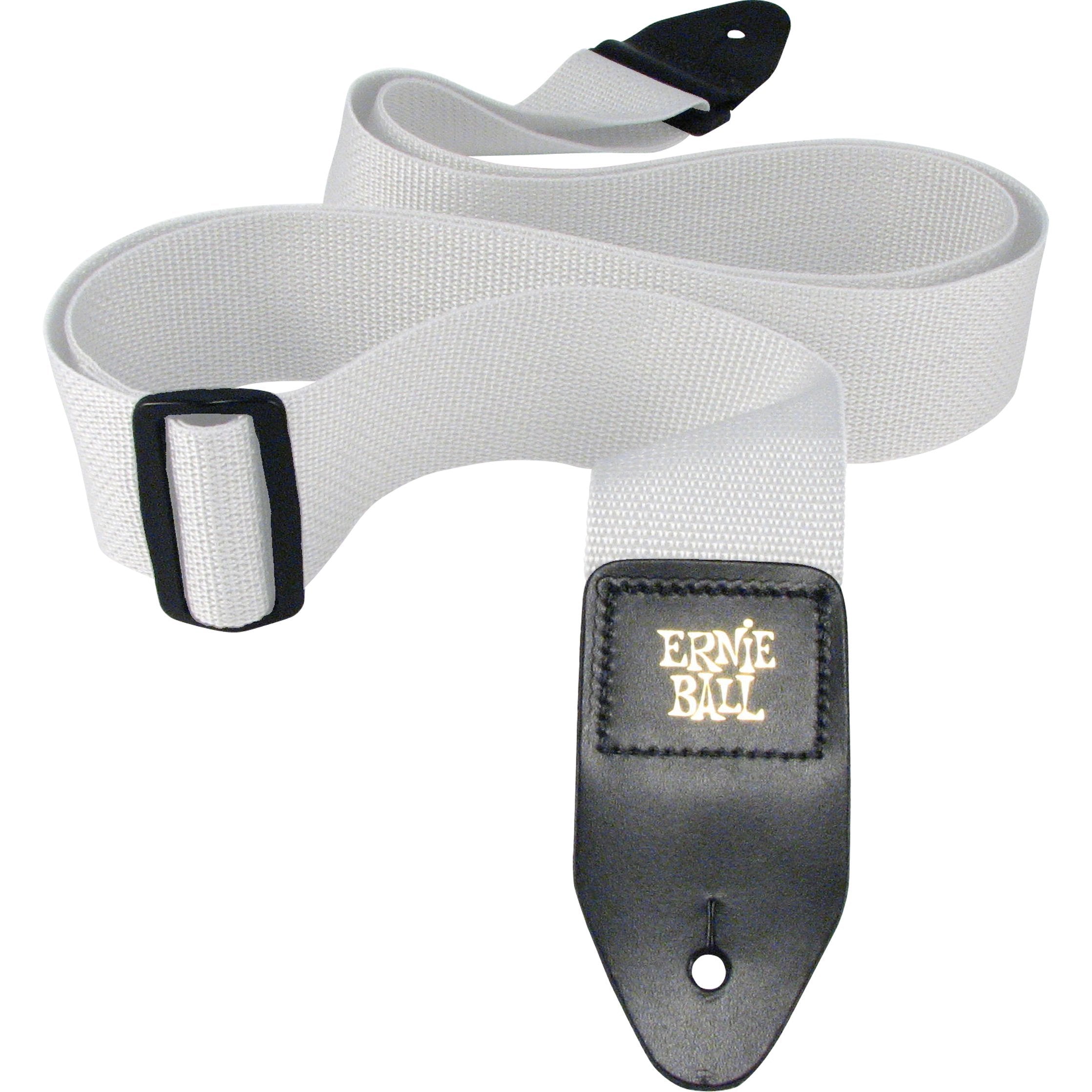 Ernie Ball Polypro Guitar Strap, White (P04036)