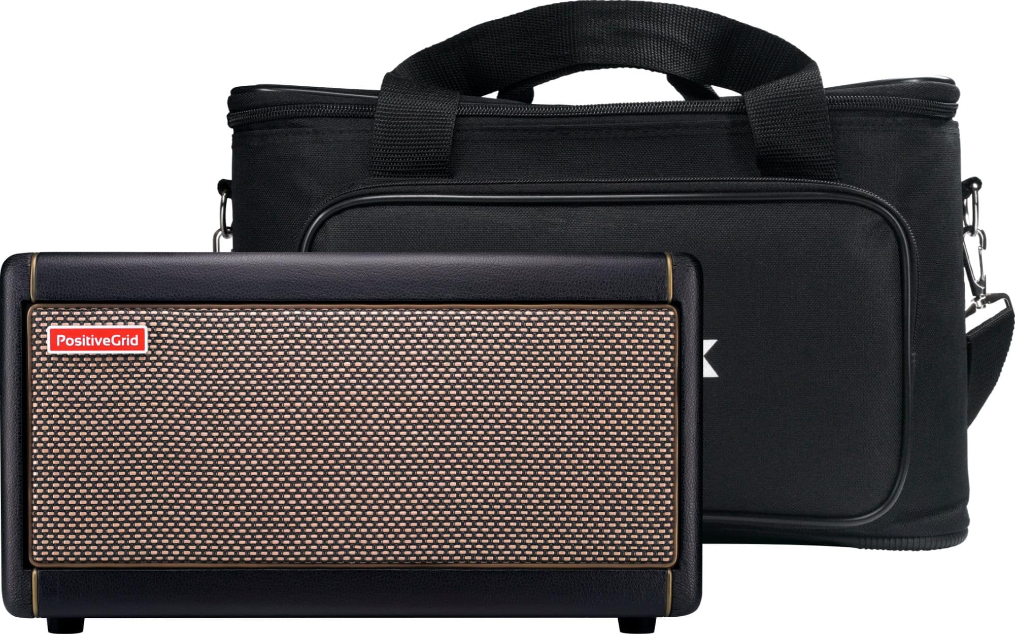 Positive Grid Spark Guitar Amplifier + Traveler Bag Bundle - Electric, Bass and Acoustic Guitar 40-Watt Combo Amp Including Spar