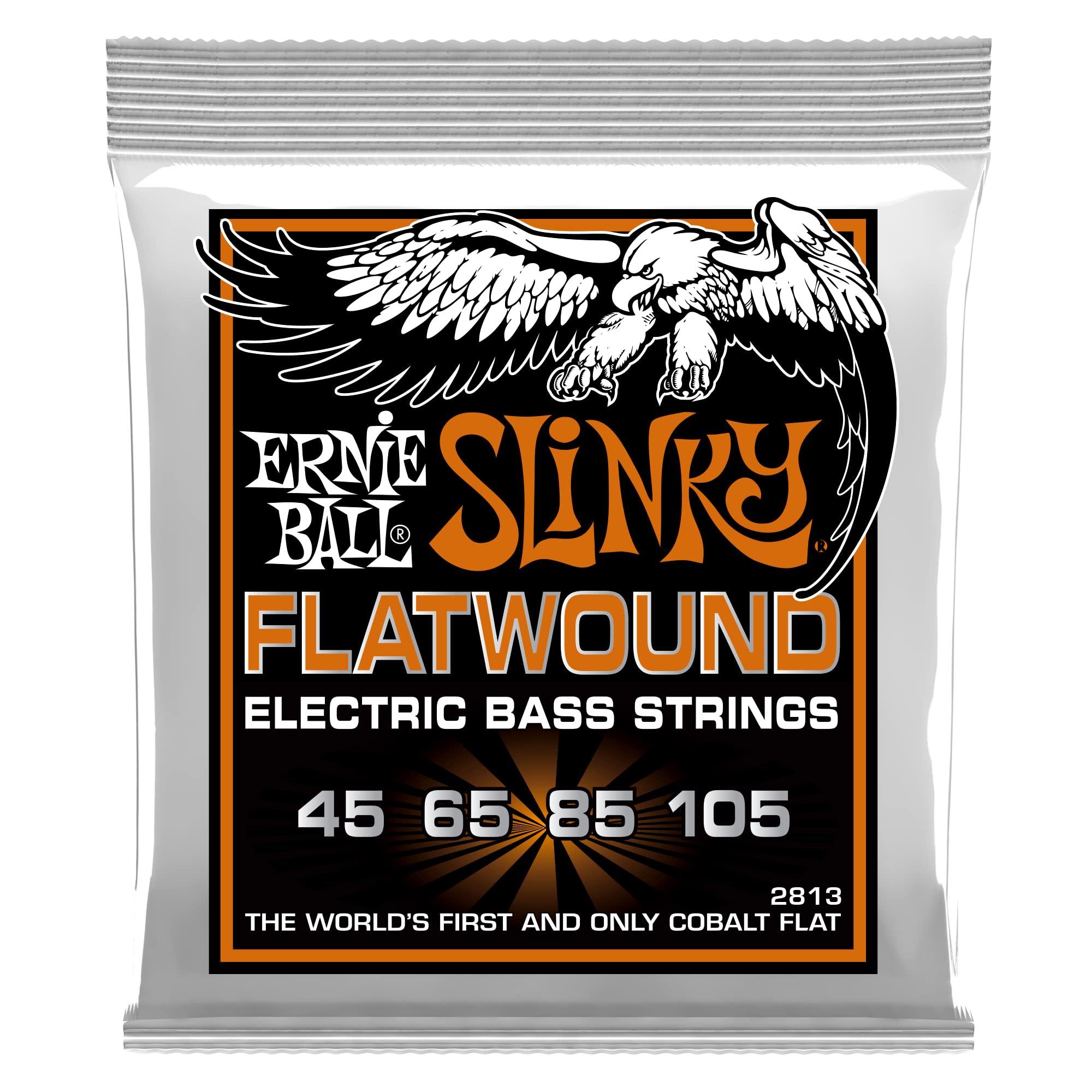 Hybrid Slinky Cobalt Flatwound Electric Bass Strings 45-105 Gauge