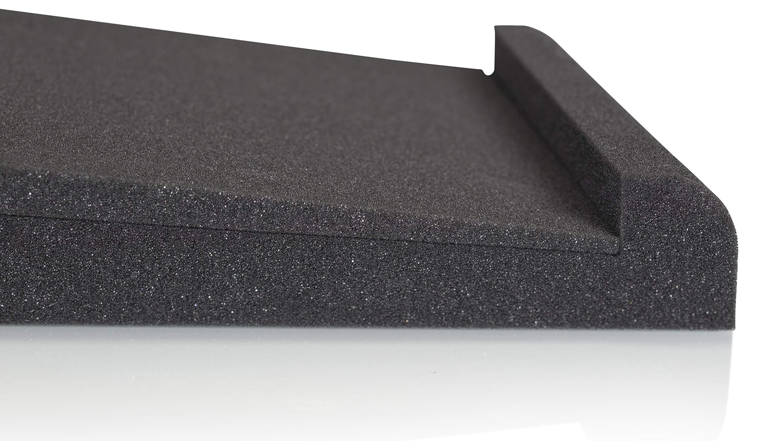 Gator Frameworks Acoustic Foam Isolation Pads for Medium Studio Monitors, Fits Most Speaker Stands, Desktops and Bookshelfs; 2-P