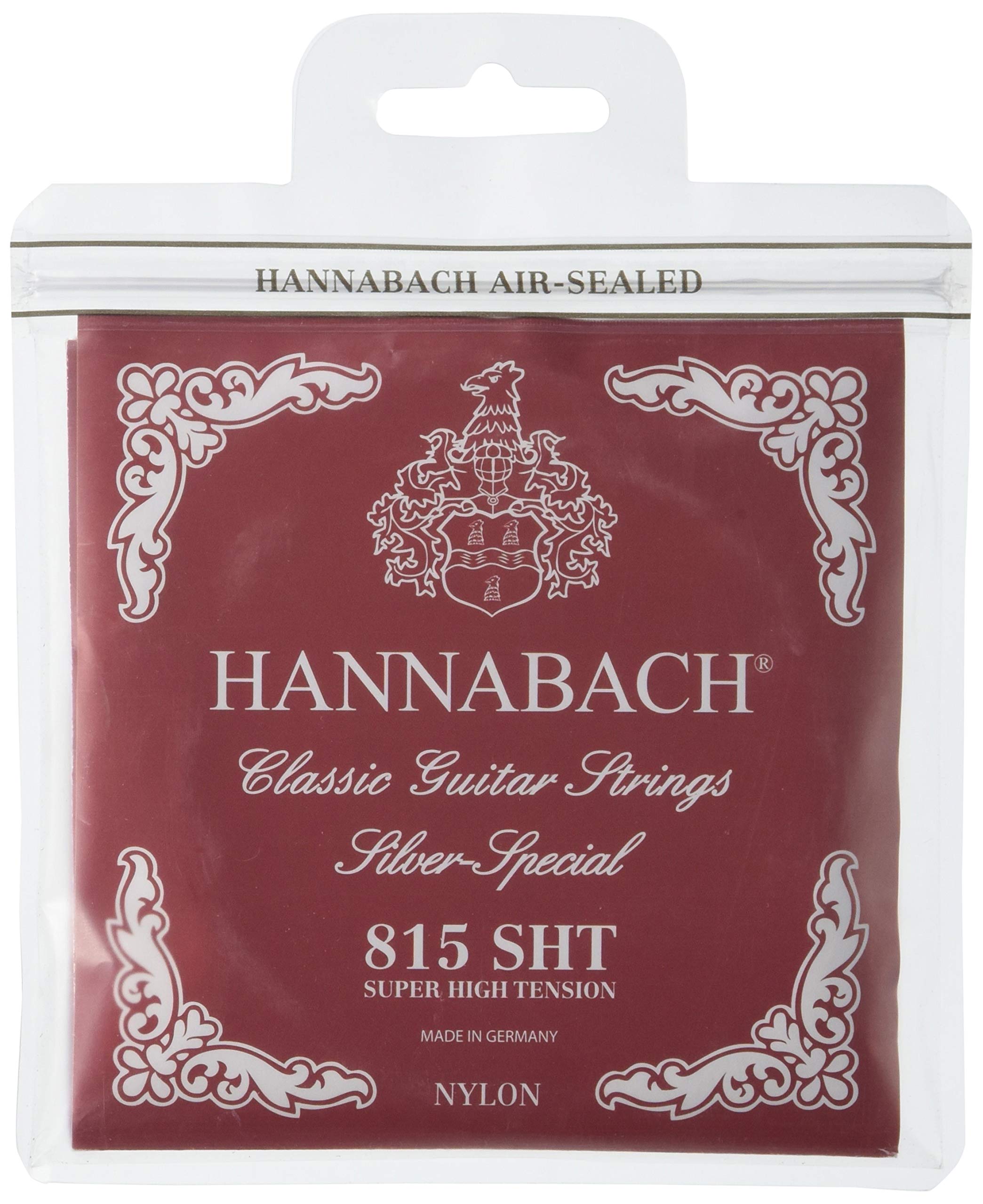 Hannabach 652547 Series 815 Silver Special Super High Tension String Set For Classic Guitar - Red
