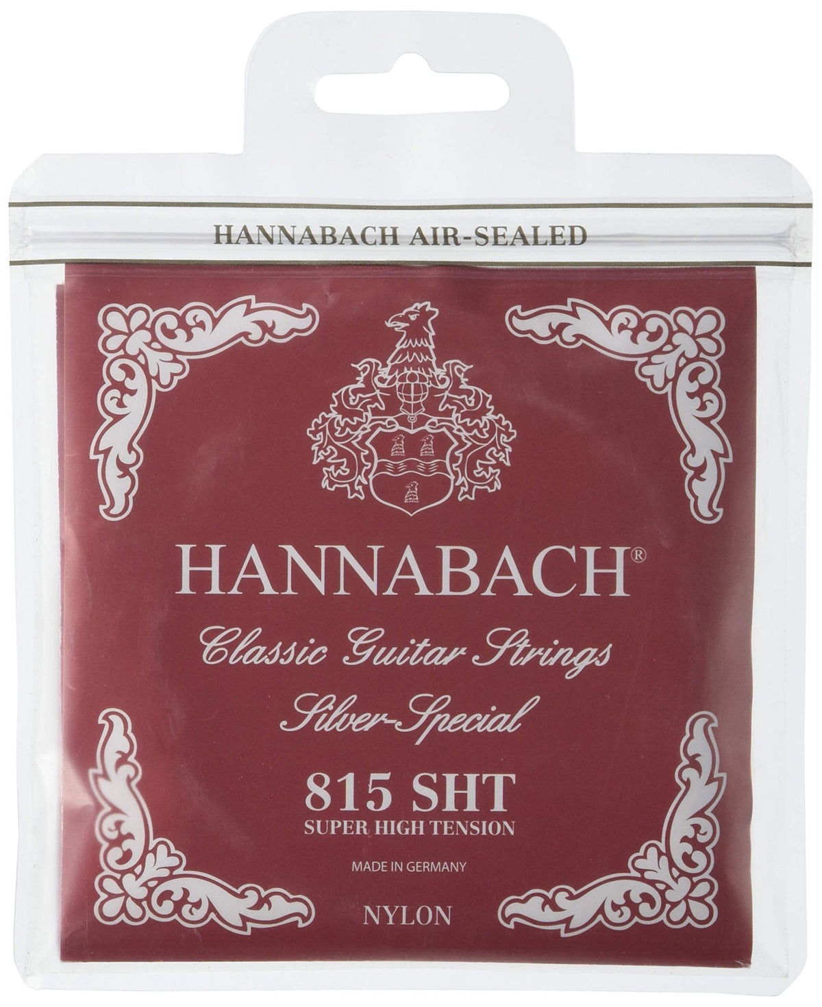 Hannabach 652547 Series 815 Silver Special Super High Tension String Set For Classic Guitar - Red