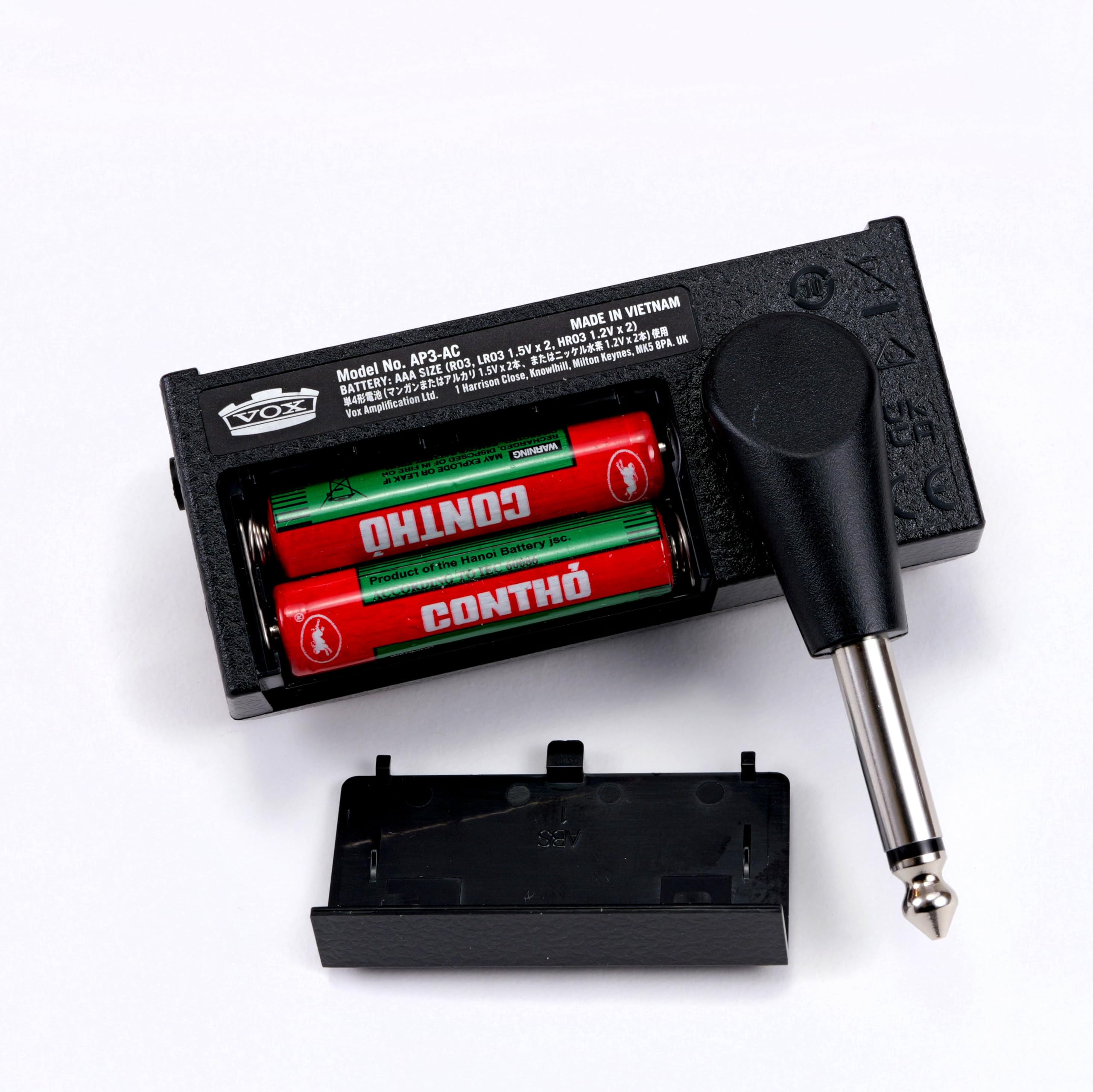 Vox amPlug 3 Modern Bass Headphone Bass Amplifier w/ 2 Channels, Stereo Effects, Built-in Rhythms, and Aux in Jack