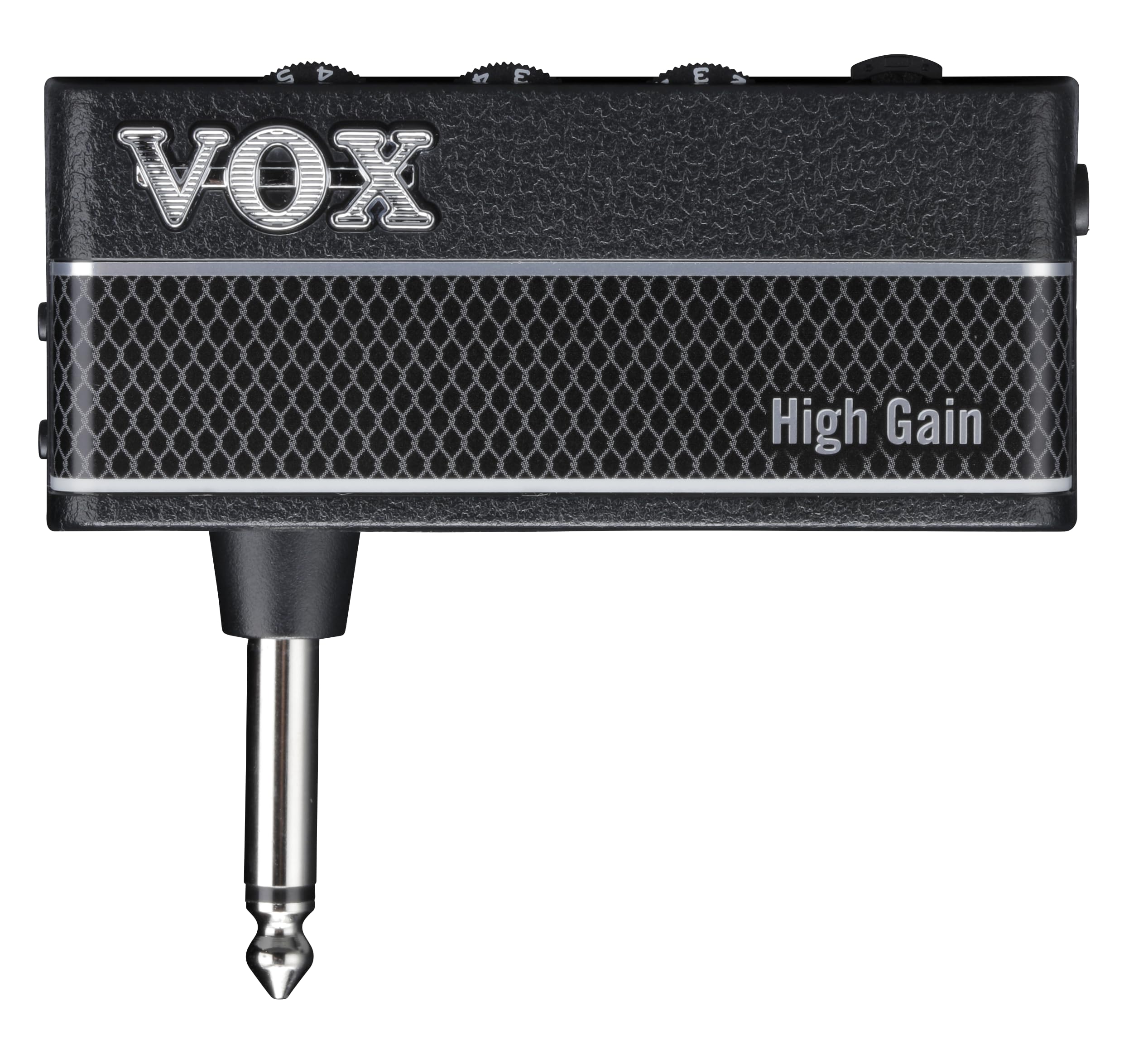 Vox Amplug 3 High Gain Headphone Guitar Amplifier W/ 2 Channels, Stereo Effects, Built-In Rhythms, And Aux In Jack