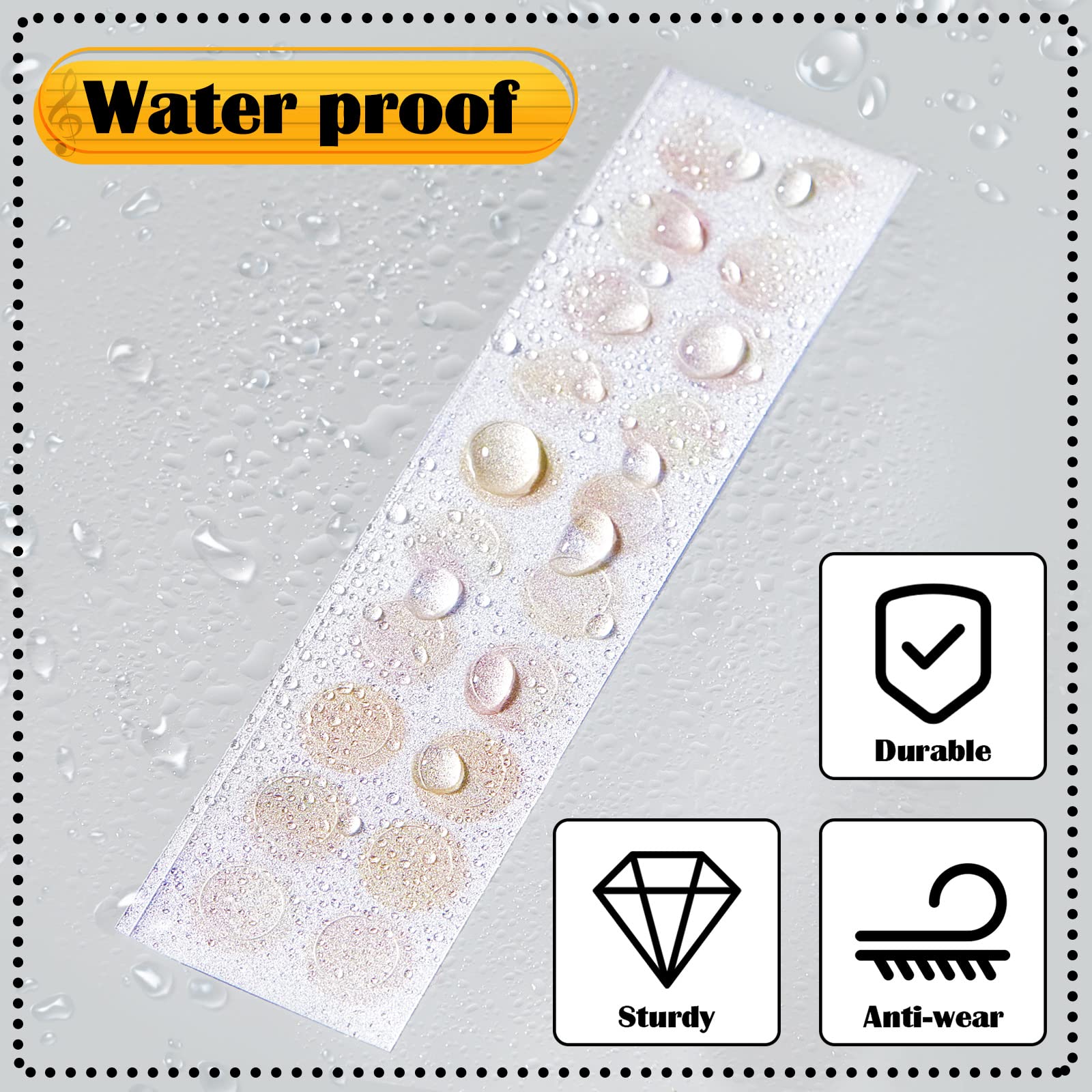 100 Pcs 5 Sheets Dot Fret Markers Guitar Fretboard Stickers Guitar Neck Decal for Guitars Ukulele Bass Banjo Aged White Pearl, 0