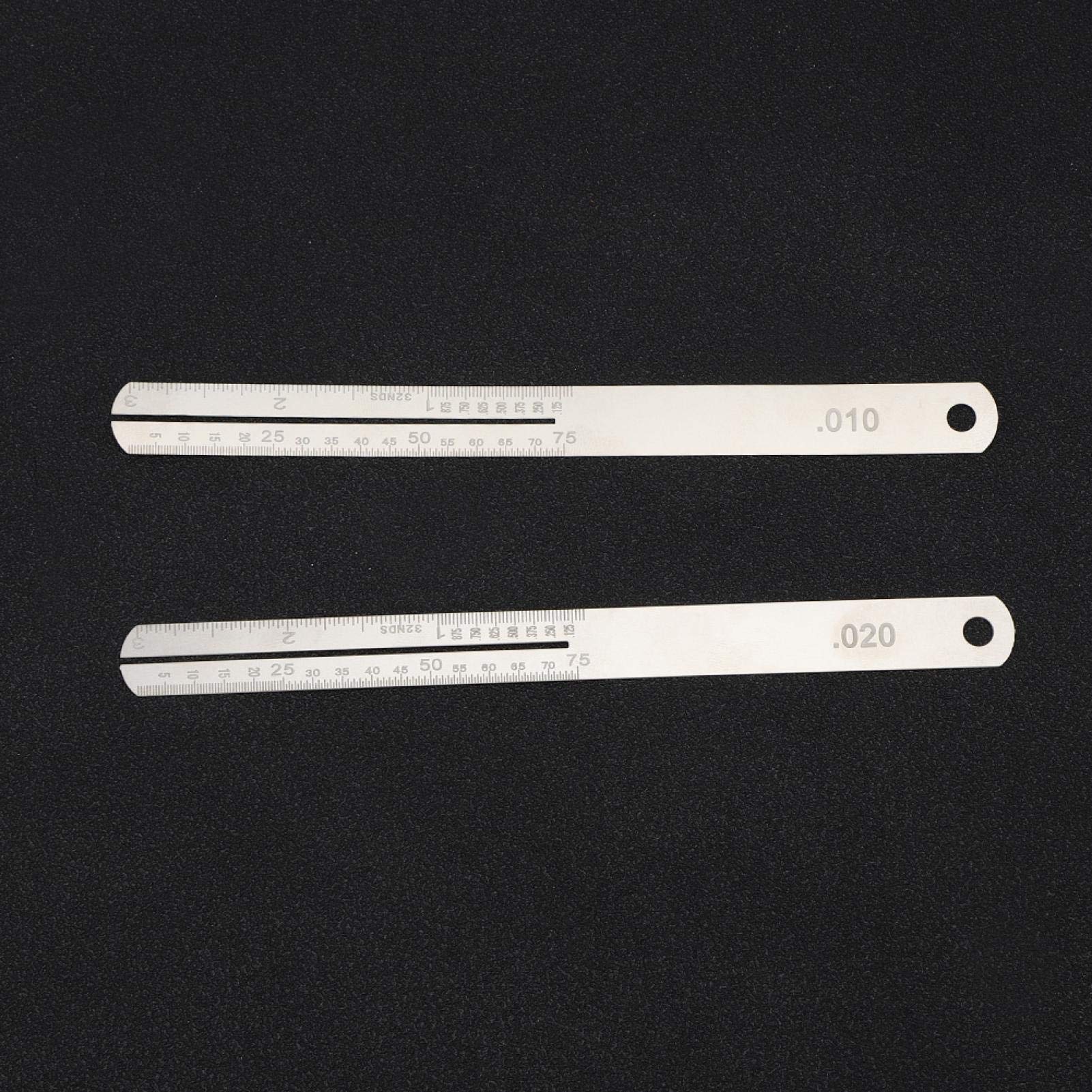 2Pcs Fingerboard Fret Protector Stainless Steel Fretboard Guard Repair Tool with Scale Polish Guitar Fret File Guards Protector