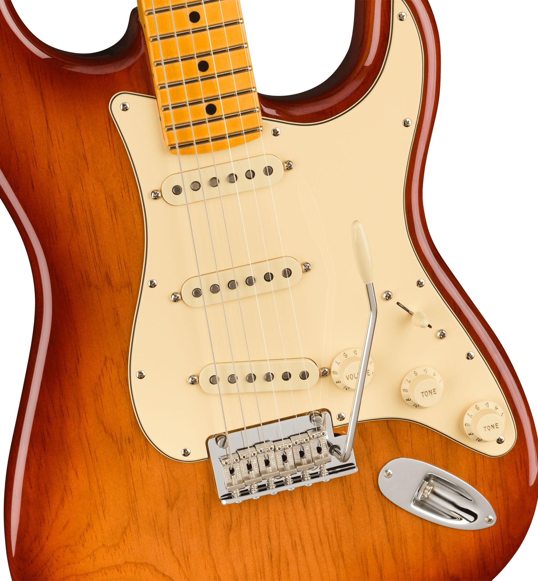 Fender American Professional II Stratocaster - Sienna Sunburst Bundle with Case, Strap, Cable, and Guitar Cleaning Kit