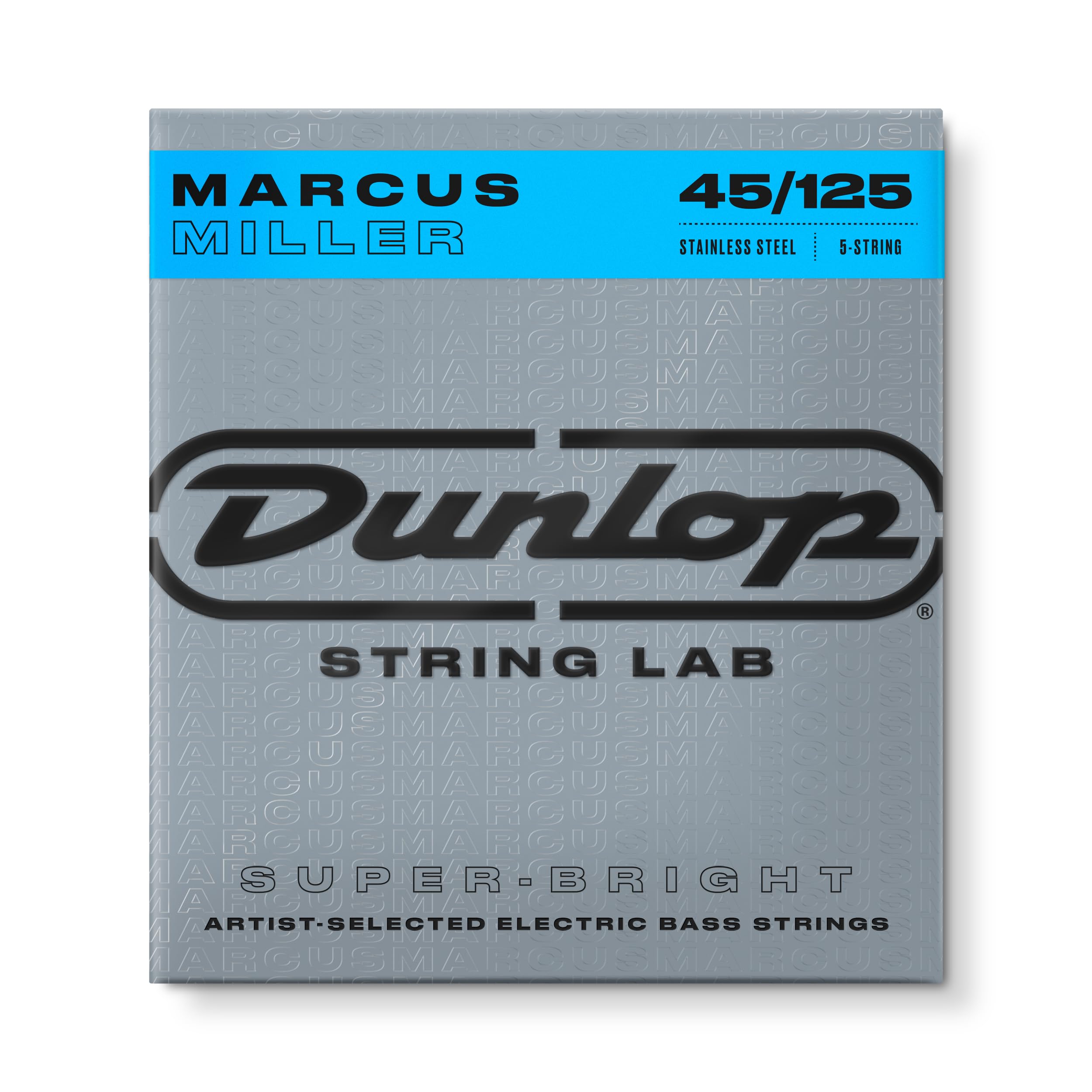Dunlop Dbmms45125 Marcus Miller Super Bright Bass Strings, Medium 5-String, .045-.125, 5 Strings/Set