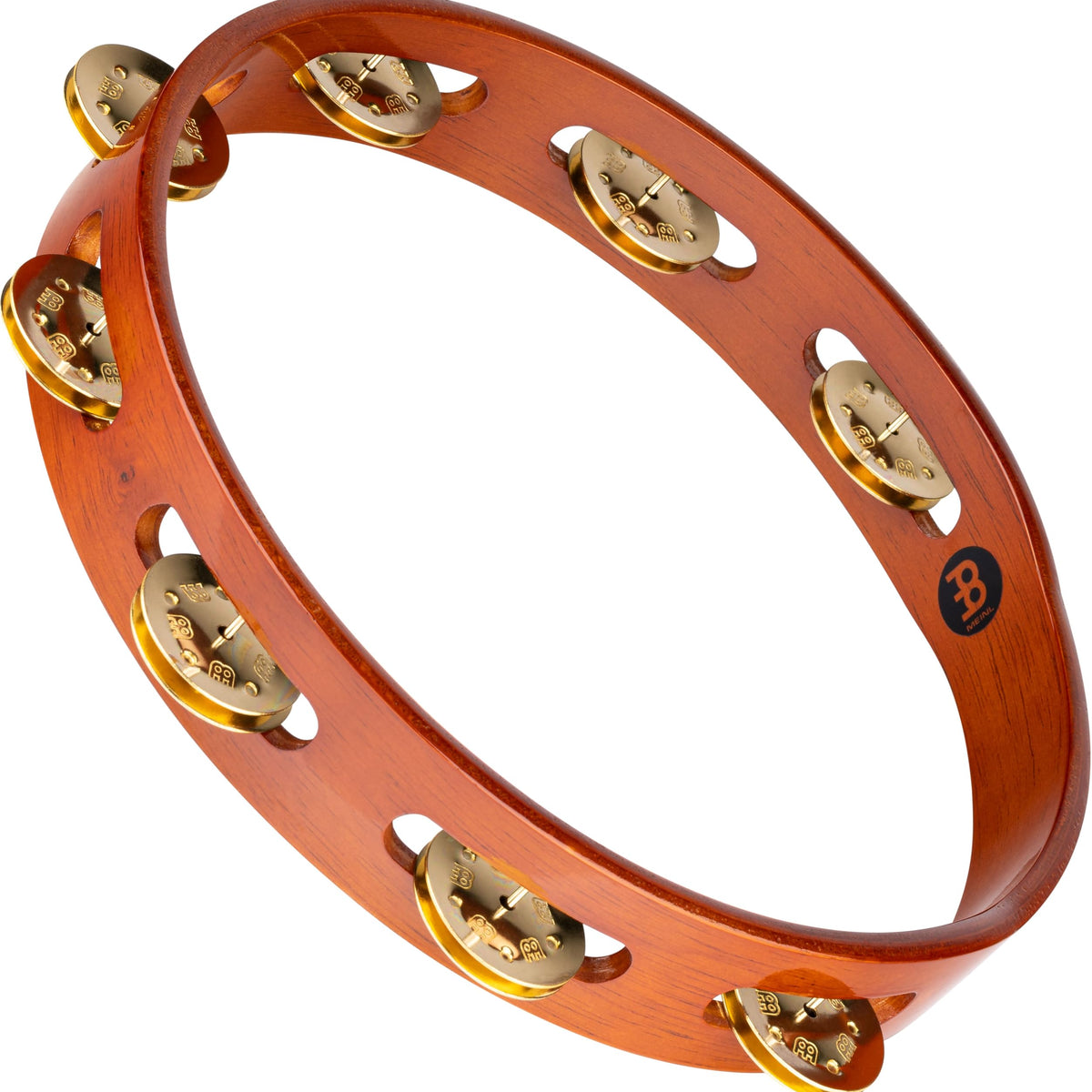 Meinl Percussion Traditional Wood Tambourine Solid Brass Jingles Antiq ...