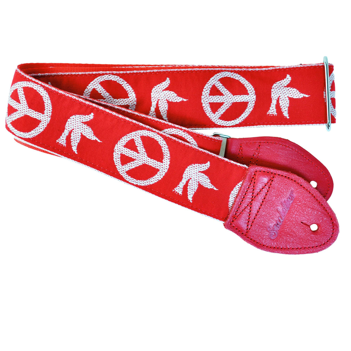 Souldier Gs1026Rd02Rd - Handmade Seatbelt Guitar Strap For Bass, Electric Or Acoustic Guitar, 2 Inches Wide And Adjustable Lengt