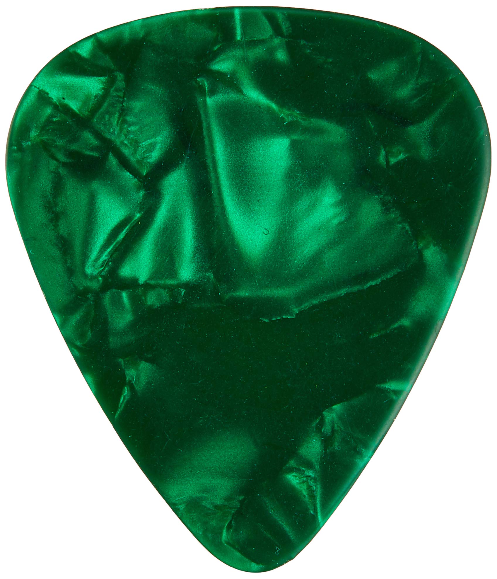 Fender Premium Celluloid Guitar Picks 351 Shape, Guitar Accessories, Green Moto, Medium, 12-Pack
