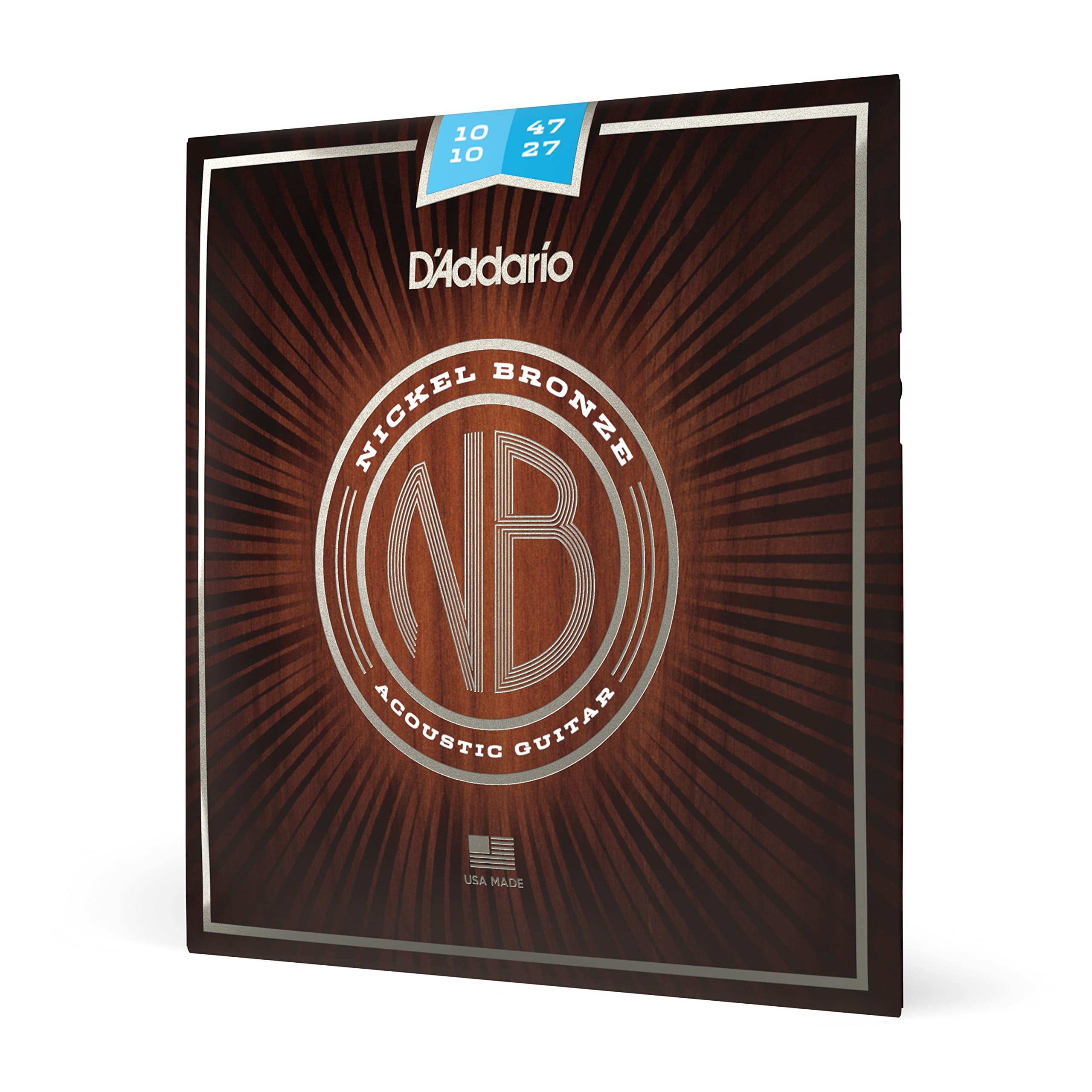 Daddario Guitar Strings - Acoustic Guitar Strings - Nickel Bronze - For 12 String Guitar - Natural, Clear, & Focused Tone - Nb10