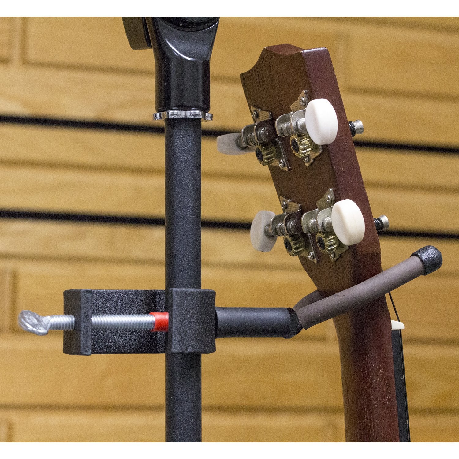 String Swing Ukulele or Mandolin hanger for Mic Stands and Music Stands Safely hang your Ukulele or Mandolin from your mic stand