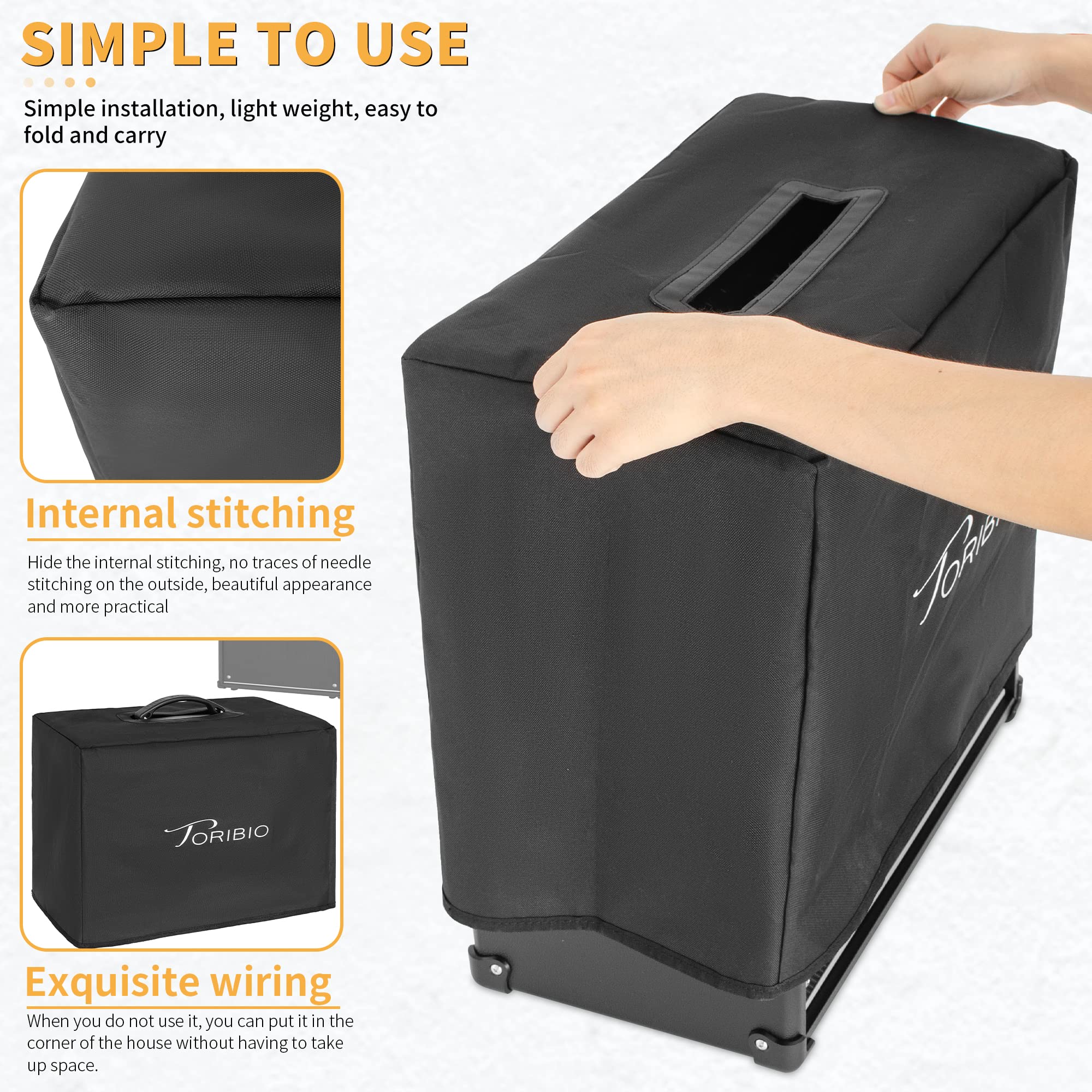 Amp Cover for Amplifier BOSS KATANA 50MKII, TORIBIO Dust Cover Protector Case, Guitar Amplifier Dust Cover - Protection from Dus