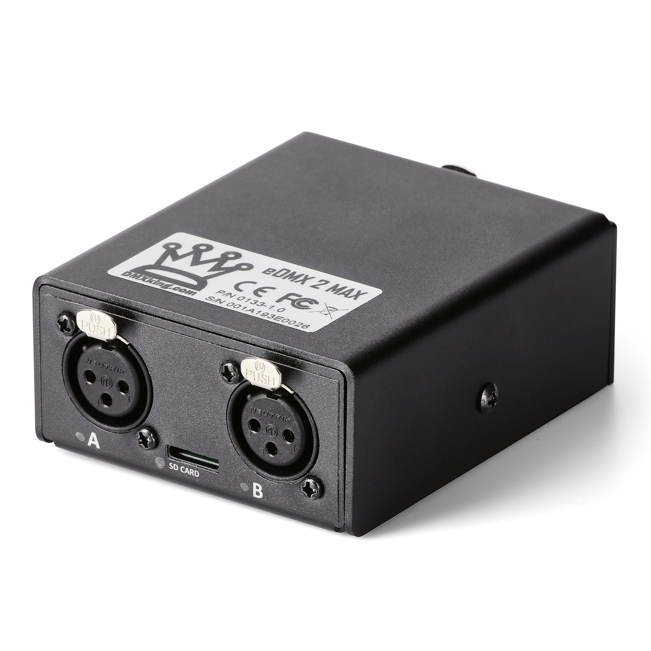 DMXking eDMX2 MAX - Ethernet DMX Adapter 2 Universe PoE/USB (3-Pin)