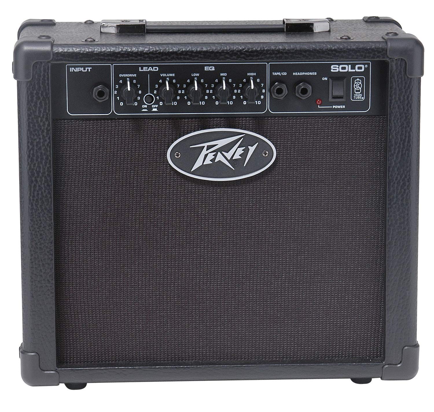 Peavey Solo 12W Guitar Combo Amplifier 8 Black Speaker, Transtube Tube Emulation, Dual Channel (Clean/Lead), 3-Band Eq, Compact 