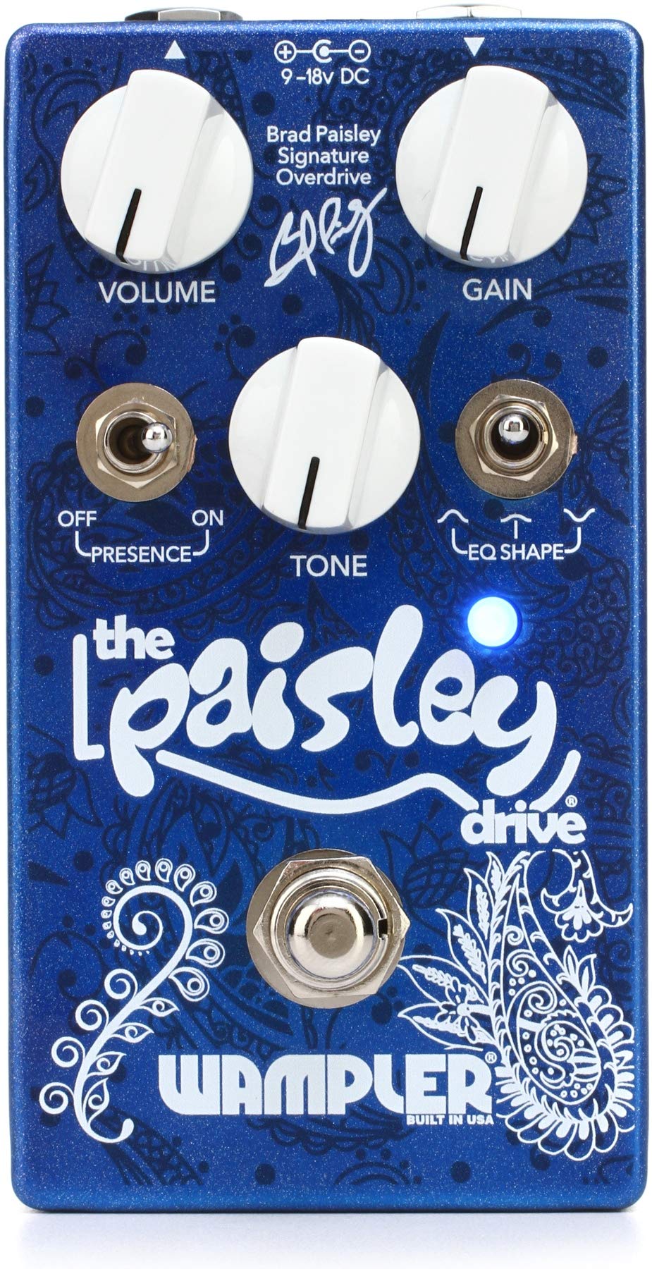 Wampler Paisley Drive V2 Brad Paisley Signature Overdrive Guitar Effects Pedal