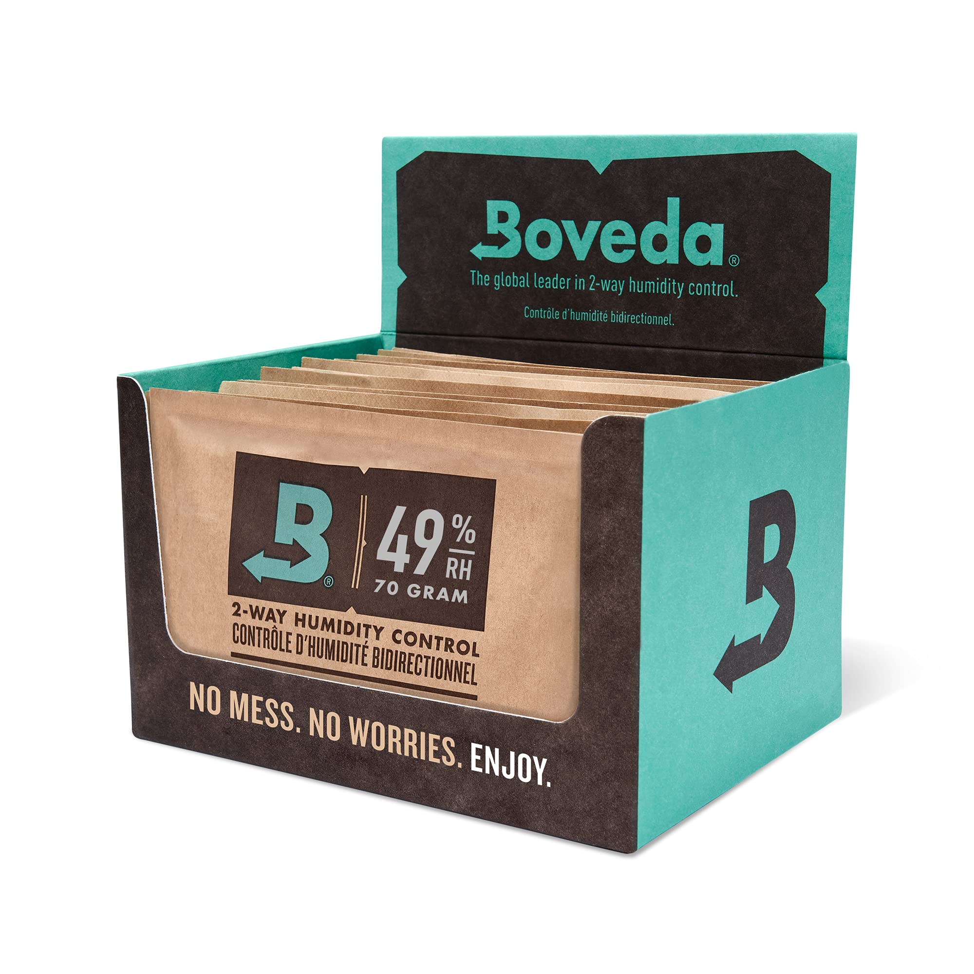 Boveda 49% Two-Way Humidity Control Replacement Packs For Boveda Starter Kits For Music - 12 Pack - Moisture Absorbers For Instr