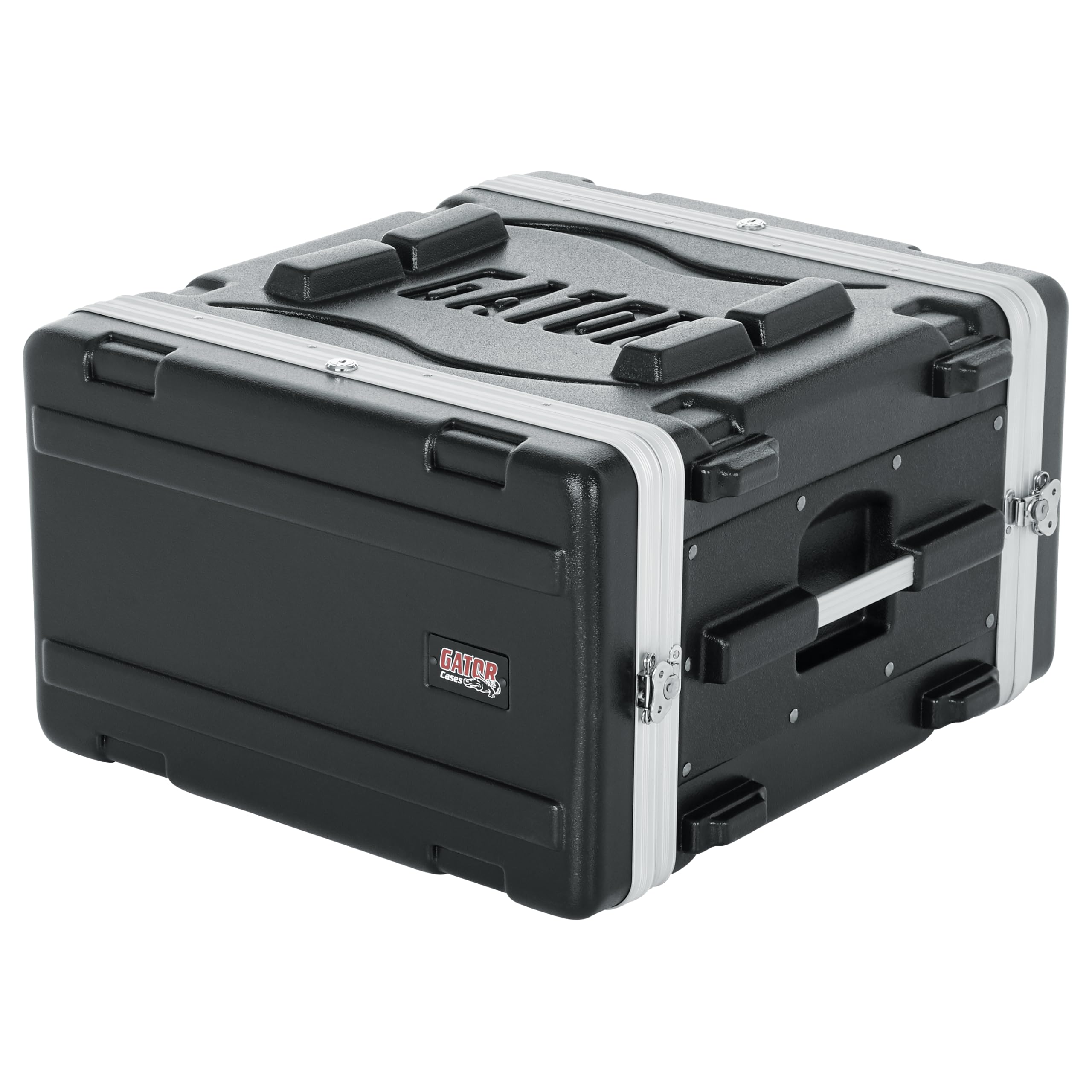 Gator Cases Lightweight Molded 6U Rack Case with Heavy Duty Latches, Standard 19.25 Depth (GR-6L)
