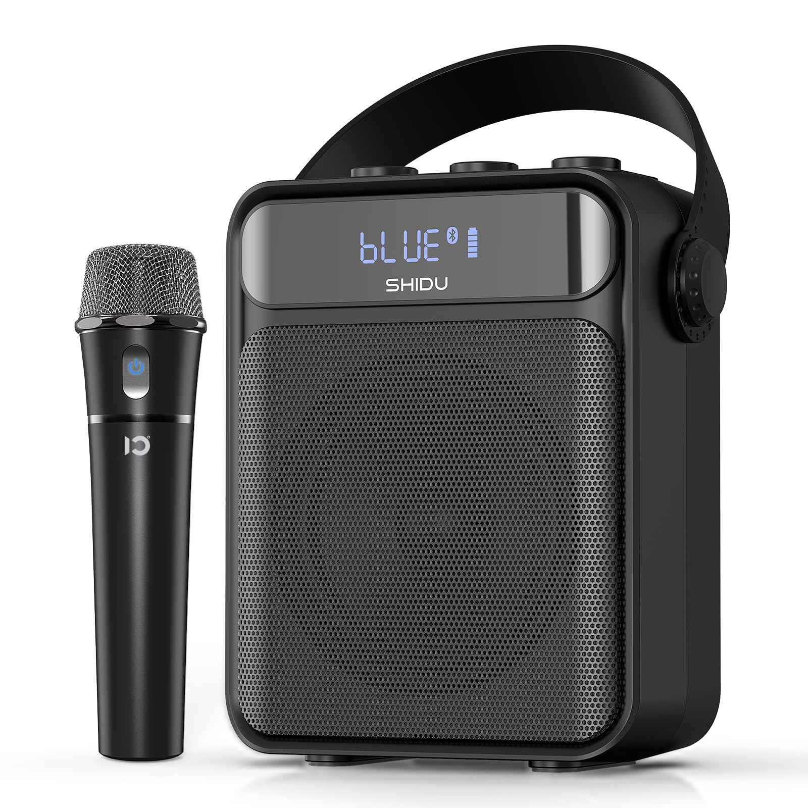 SHIDU 40W Voice Amplifier with Wireless Microphone Handheld, Wireless Voice Amplifier for Teacher, Bluetooth Power Amplifier Por