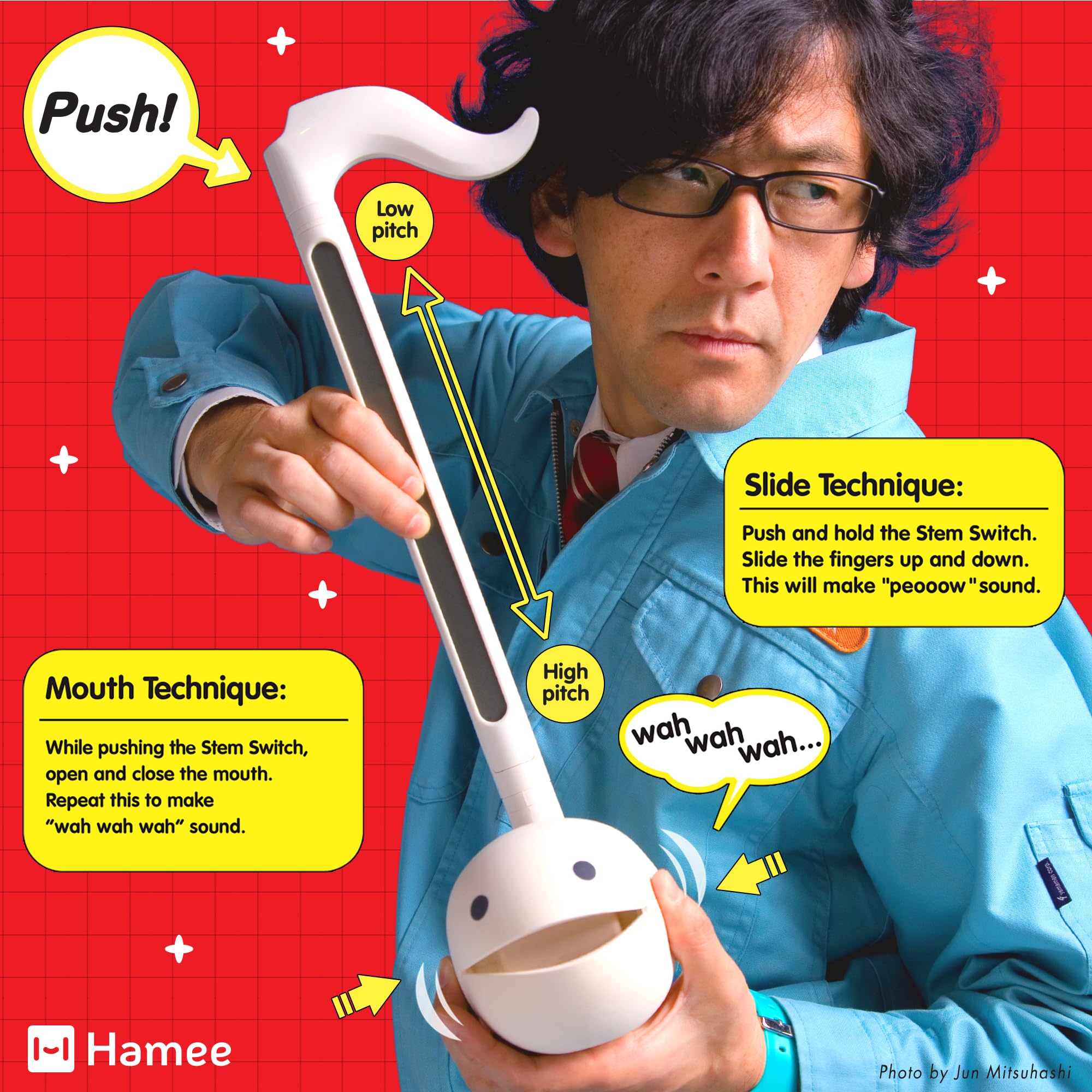 Otamatone Deluxe Electronic Musical Instrument for Adults Portable Synthesizer Digital Electric Music from Japan by Cube/Maywa D