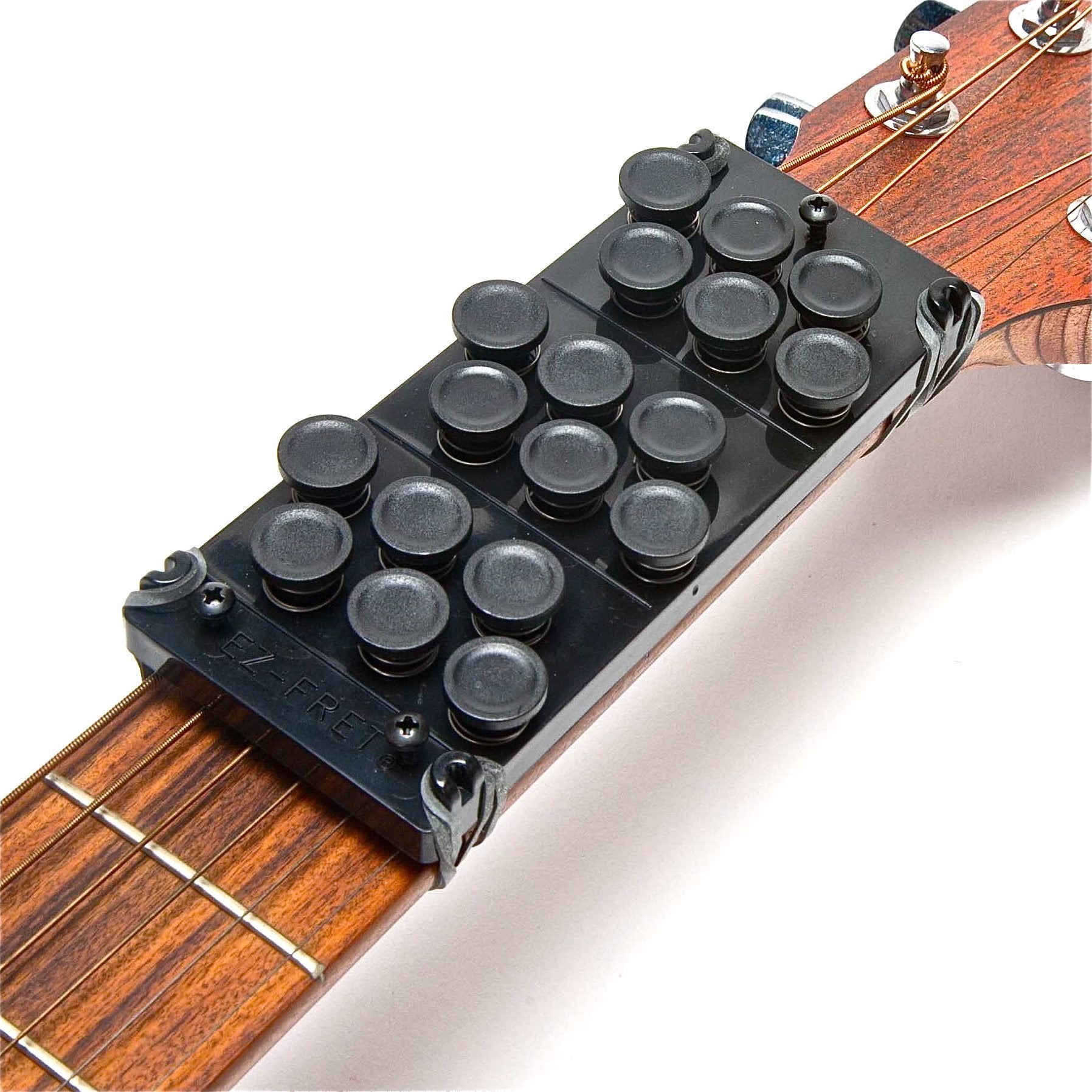 Ez-Fret Guitar Attachment, Eliminates Finger Pain, 110 Chords Available, Fits Most Full Sized Acoustic Guitar, L/H Ok, Not A Beg
