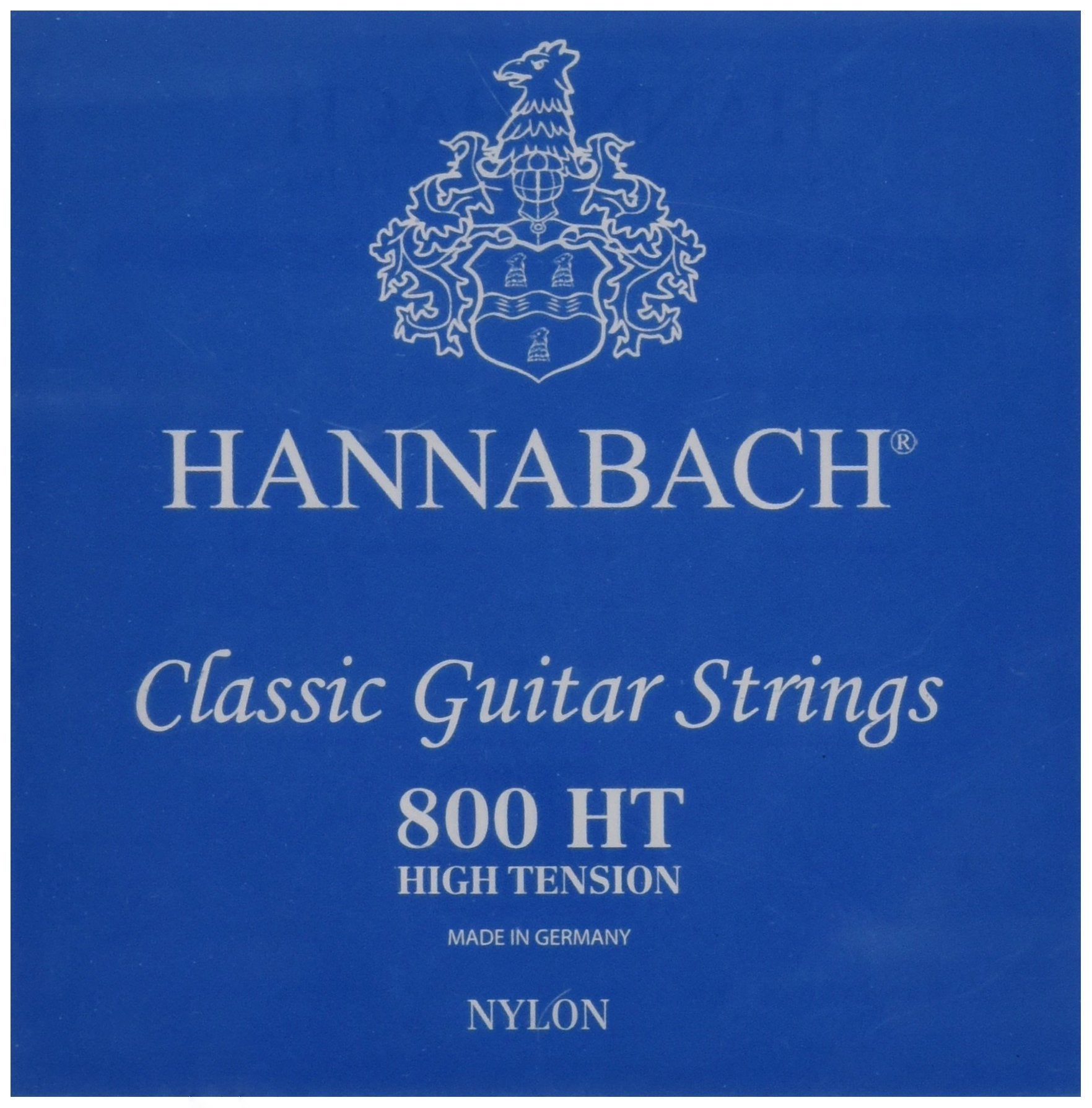 Hannabach 652387 Series 800 Silver Plated High Tension String Set For Classic Guitar - Blue