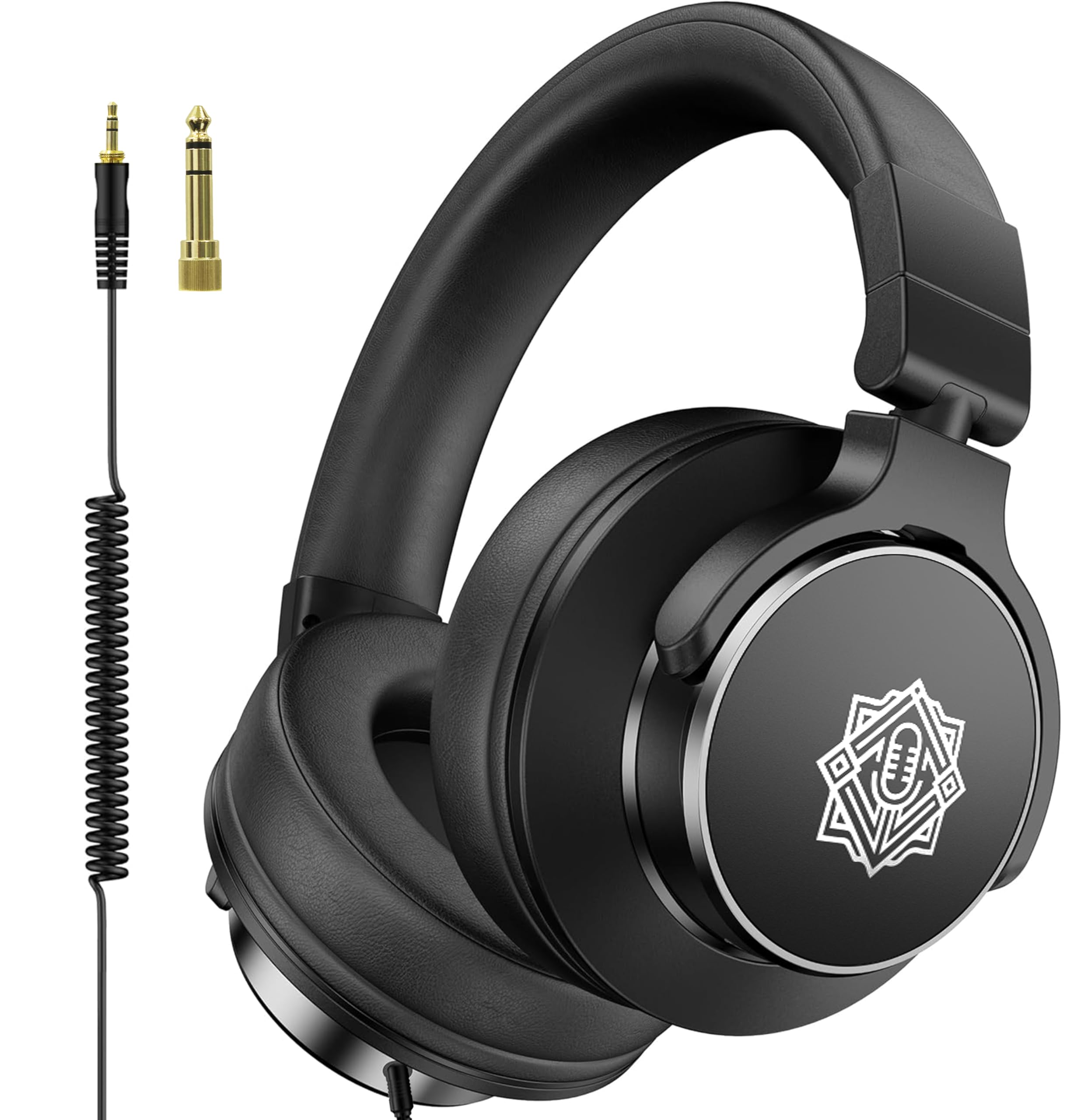 Digimore Professional Studio Headphones | Over-Ear | 50Mm Drivers | Lightweight | 6.35Mm Connector For Dj, Gaming, Recording, Mi