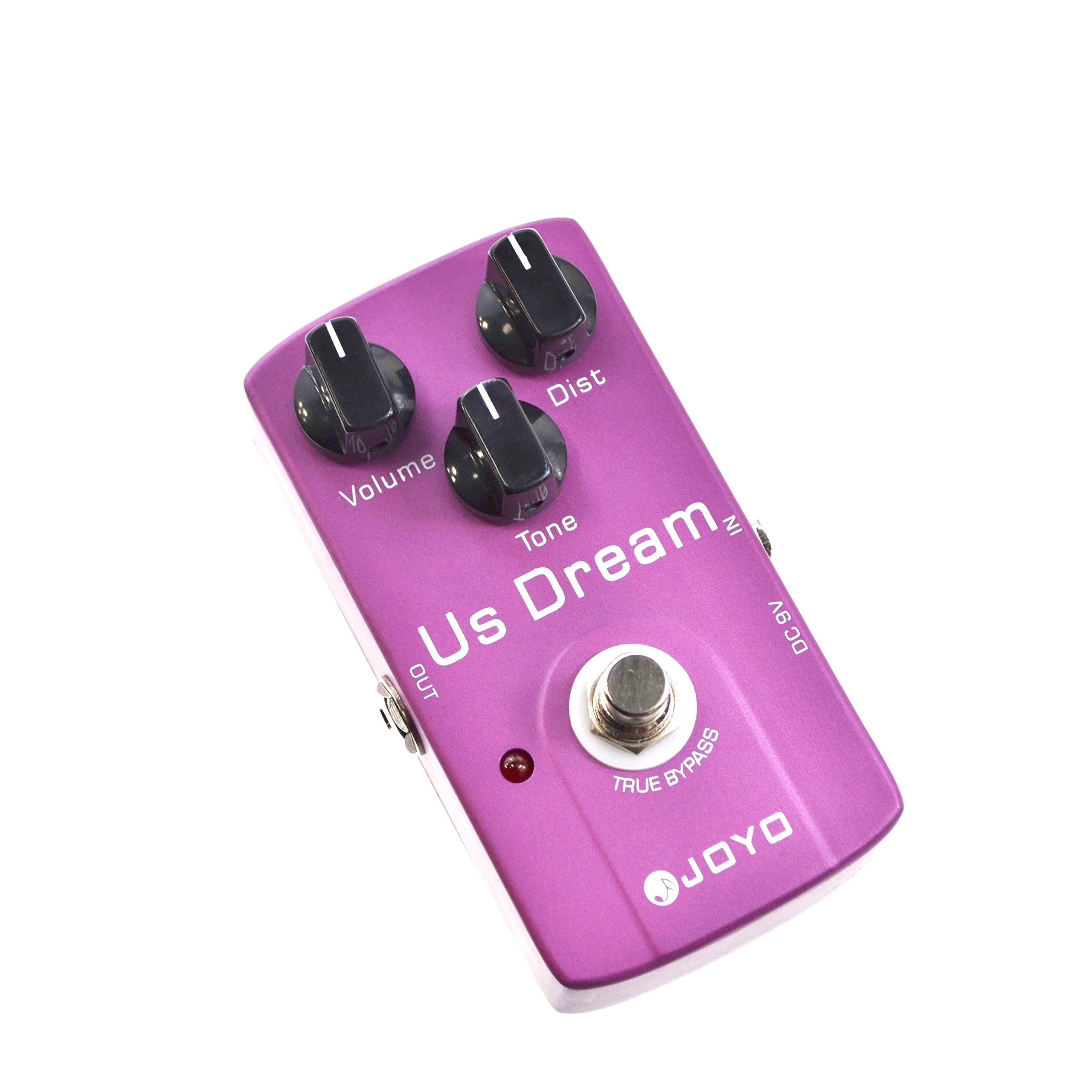 Joyo Jf-34 Us Dream Distortion Guitar Effect Pedal - True Bypass, Dc 9V And Battery Supported