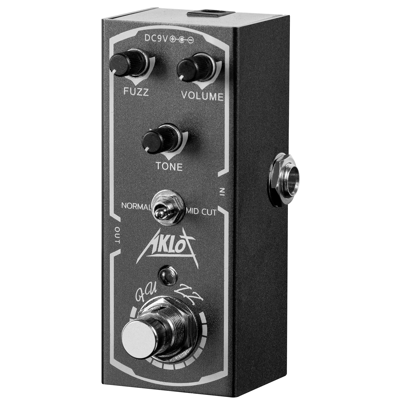 Fuzz Guitar Pedal, AKLOT Electric Effects Pedals Mini Single Type DC 9V True Bypass