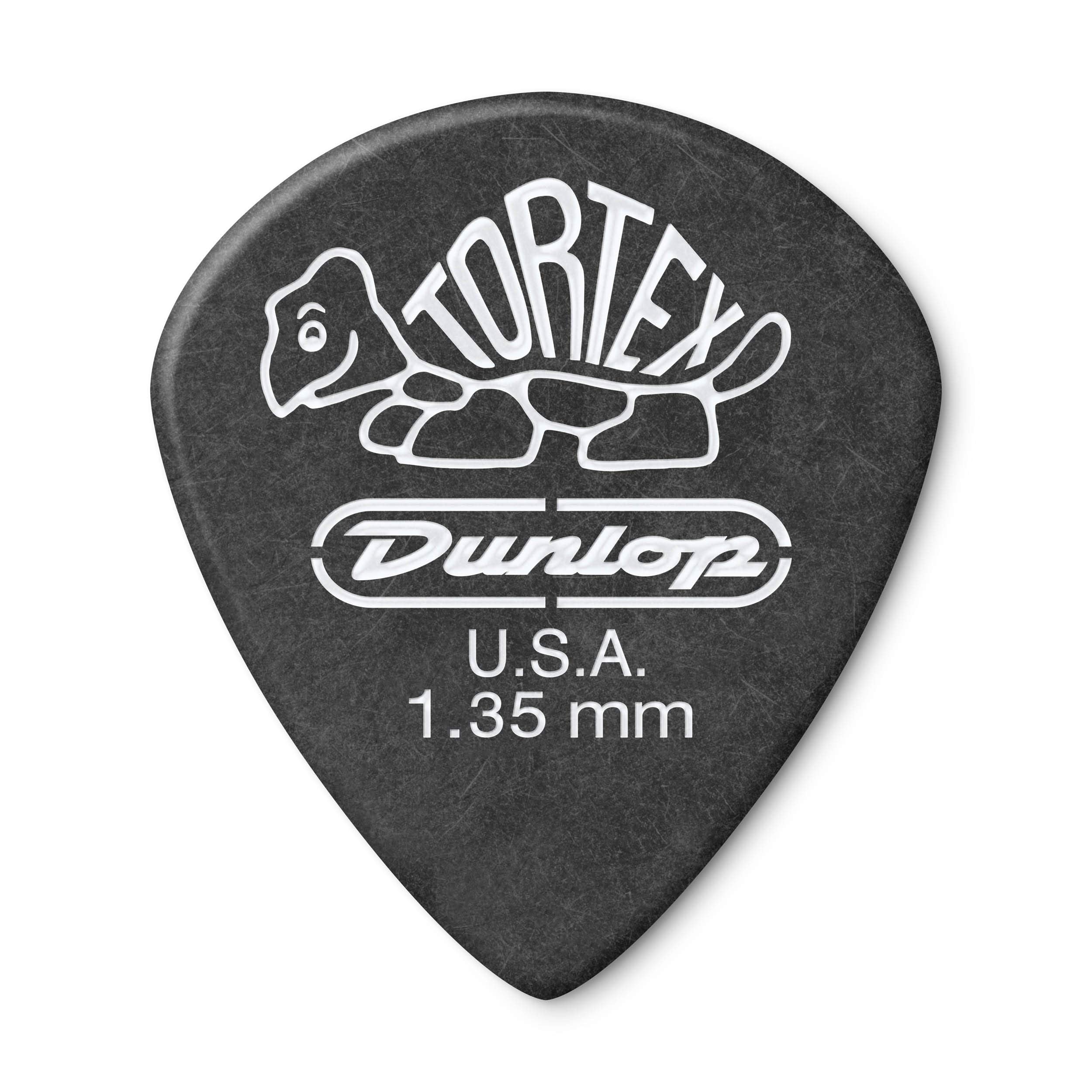 Jim Dunlop 482P135 Tortexa Pitch Black Jazz Iii, 135Mm, 12Players Pack