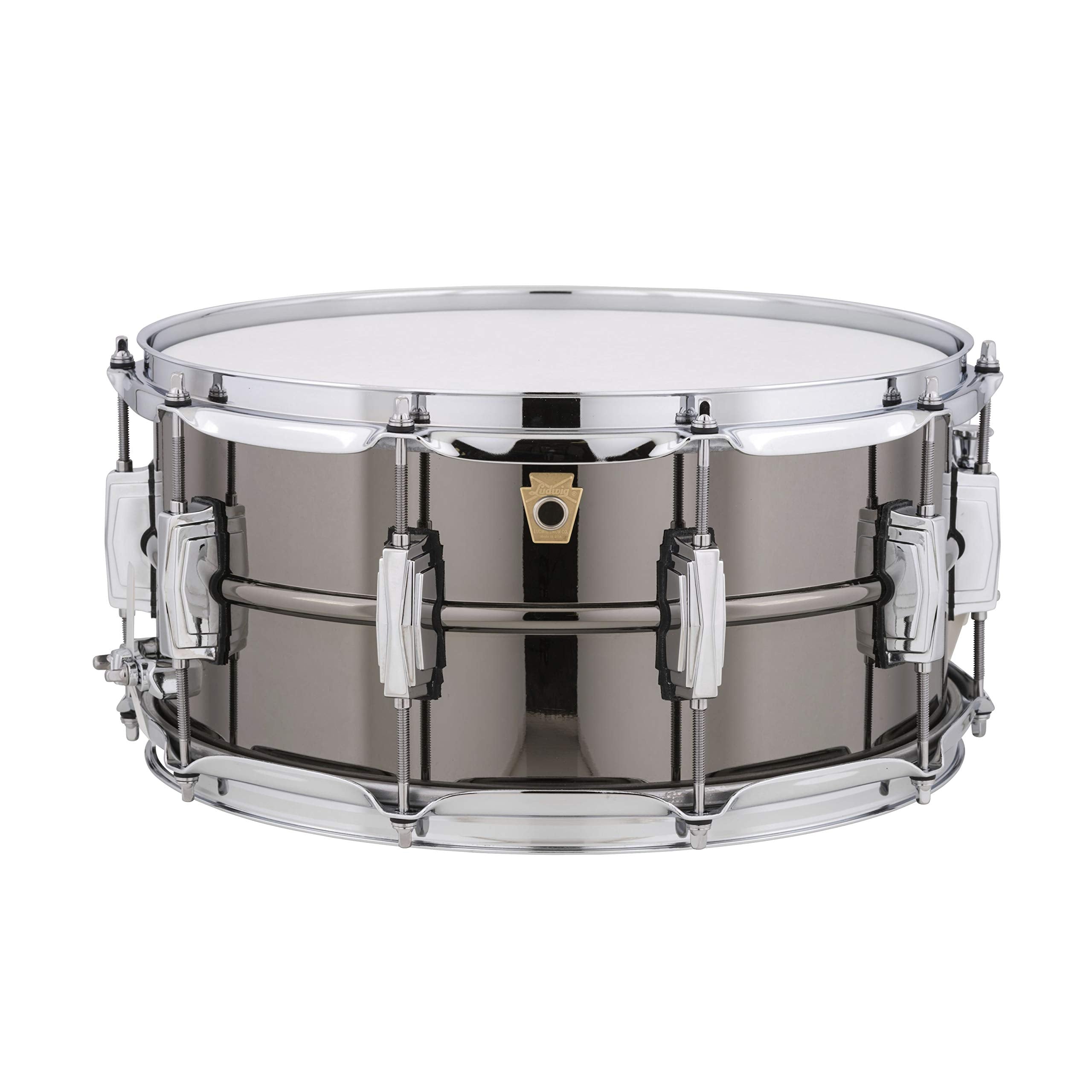 Ludwig LB417 Black Beauty 6.5 x 14 Smooth Brass Snare Drum with Imperial Lugs