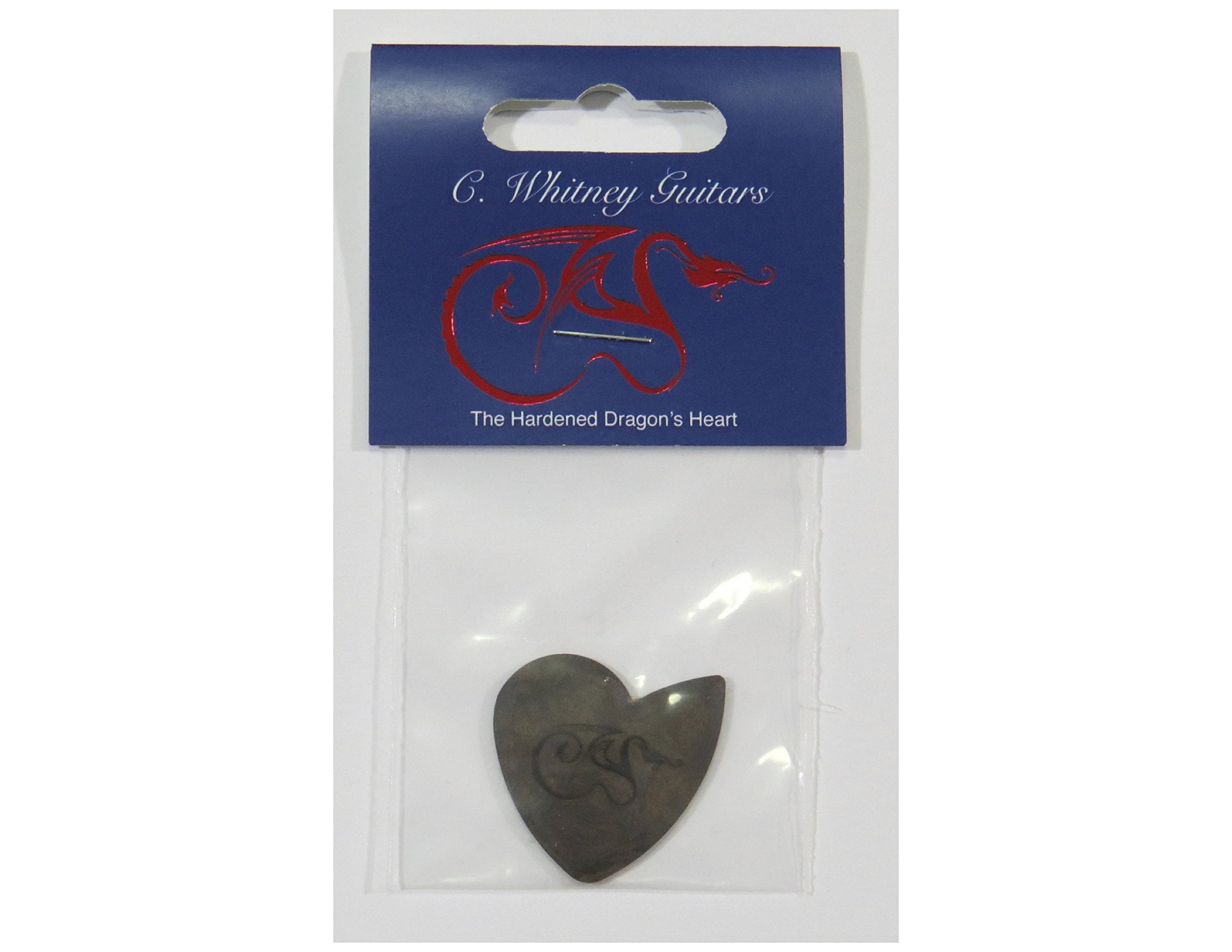 Hardened Dragon's Heart Guitar Pick - 1500 Hours of Durability, 2.5mm Thickness, Single Pack