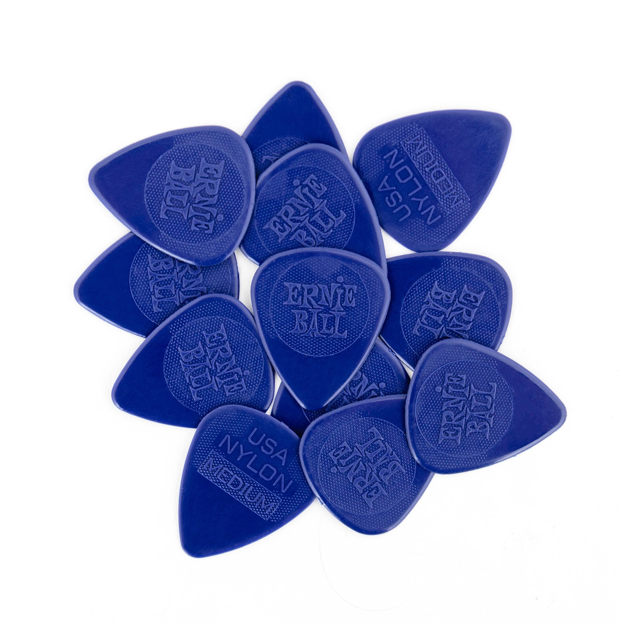 Ernie Ball Nylon Guitar Picks, Medium, 12-pack (P09136)