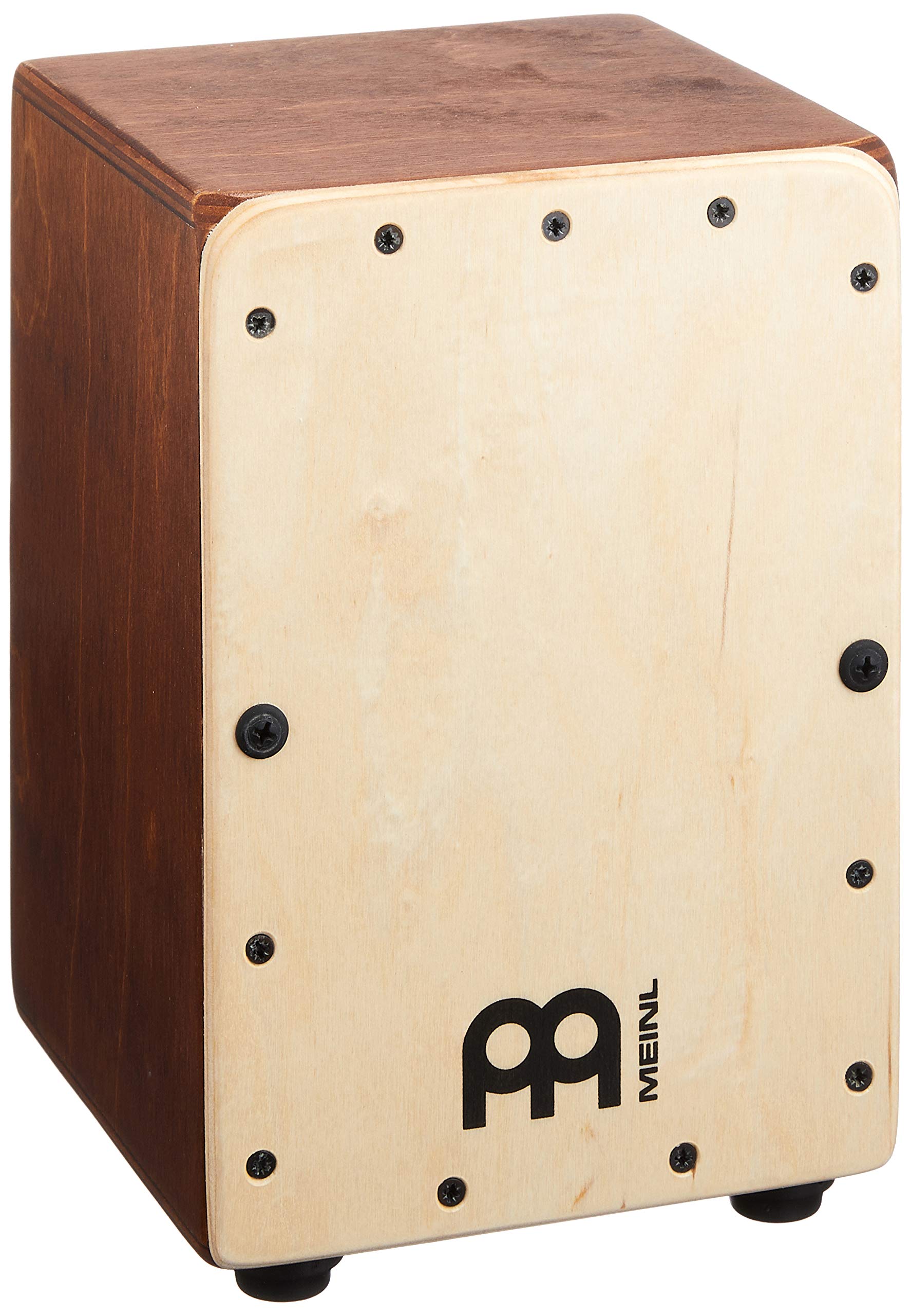Meinl Mini Cajon Box Drum with Internal Snares - MADE IN EUROPE - Baltic Birch Frontplate / Almond Birch Body, Miniature Size, 2