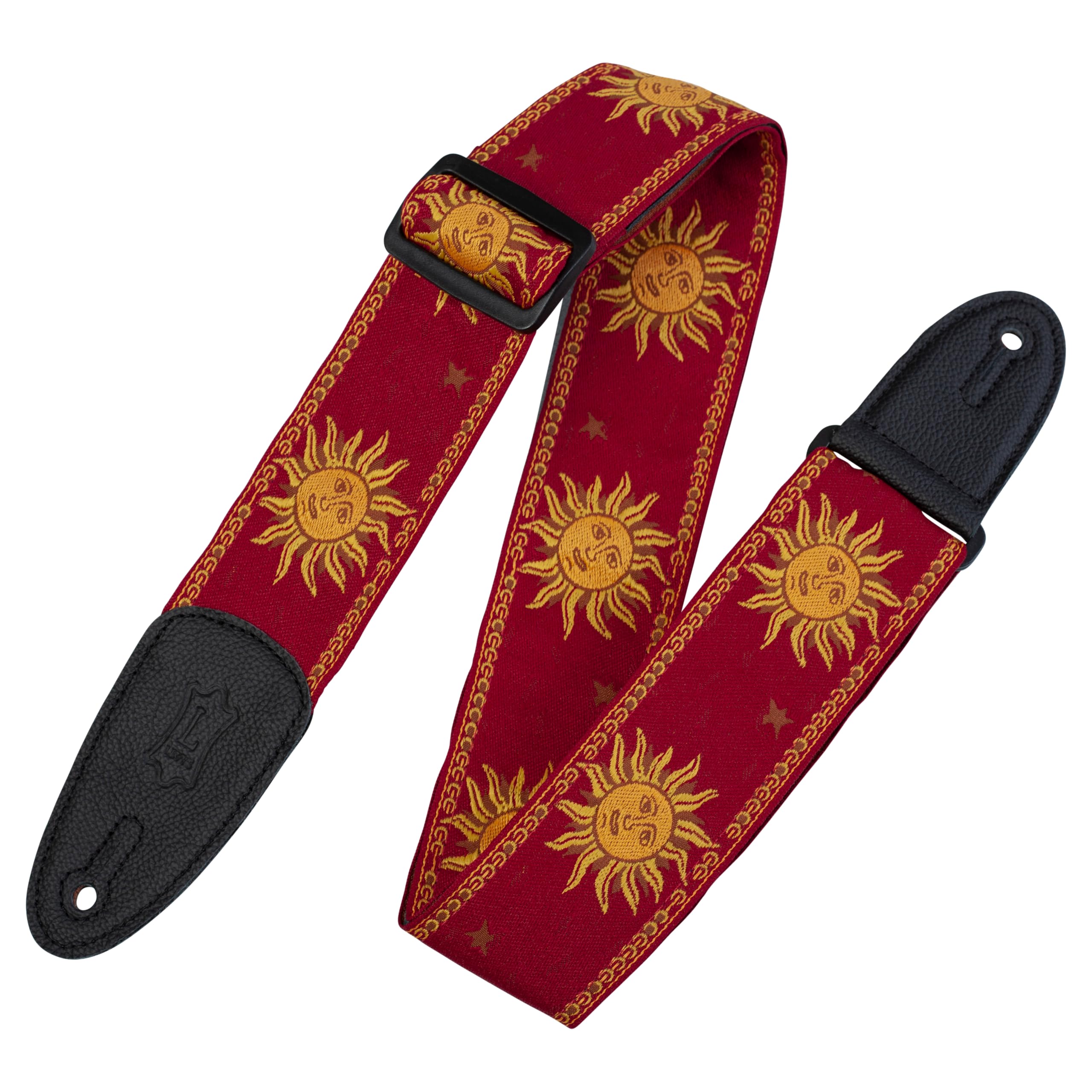 Levy'S Leathers Guitar Strap (Mpjg-Sun-Red)