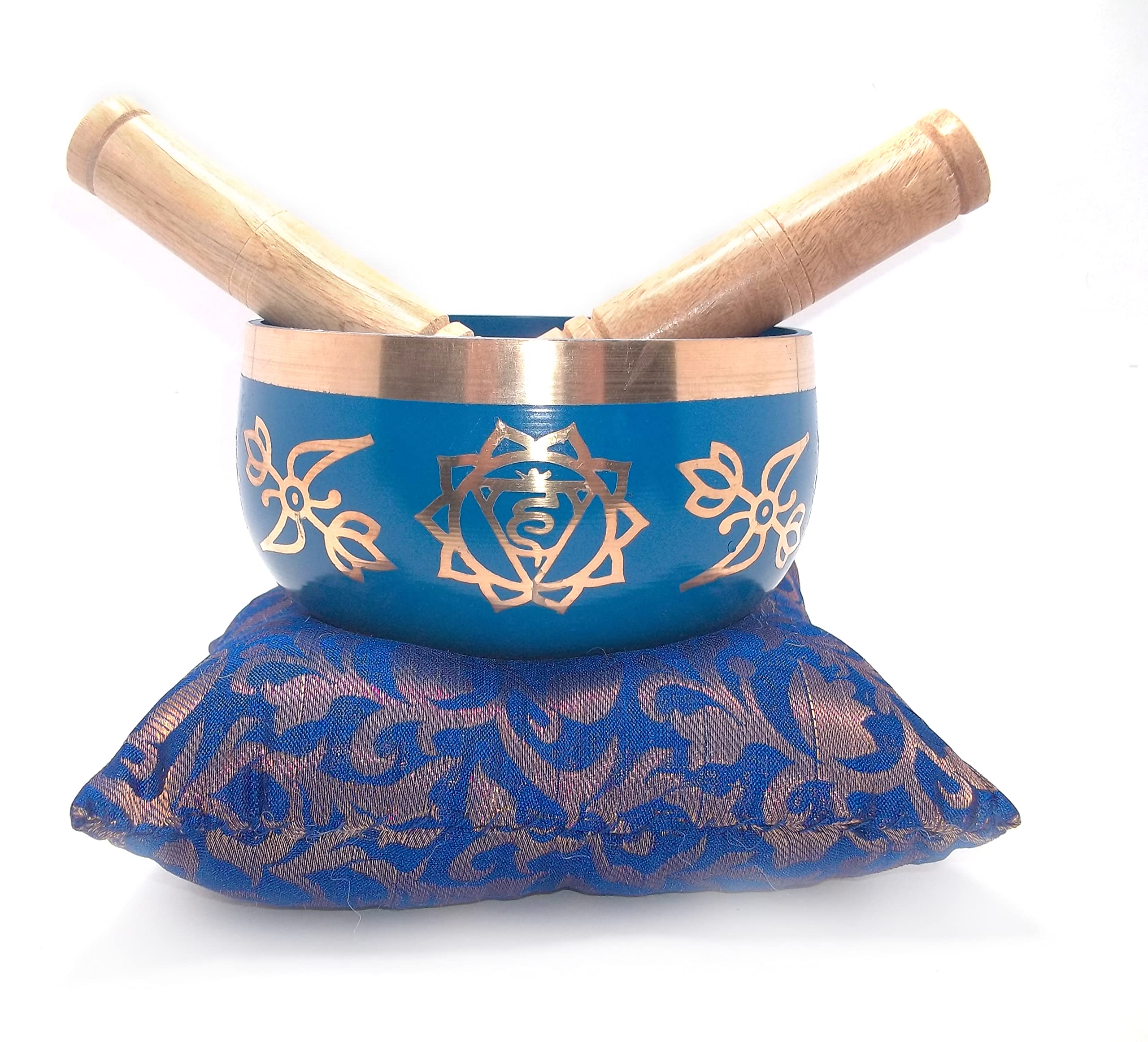 Uv Creation Throat/Vishuddha Chakra Design Singing Bowl Material Brass