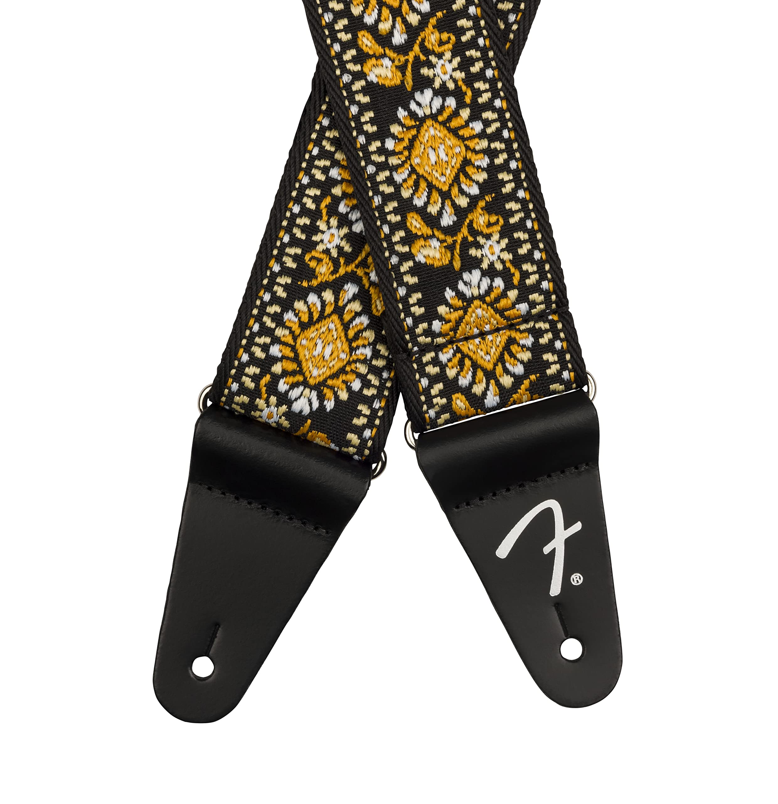 Fender Pasadena Woven Strap, 2in, Yellow Lotus