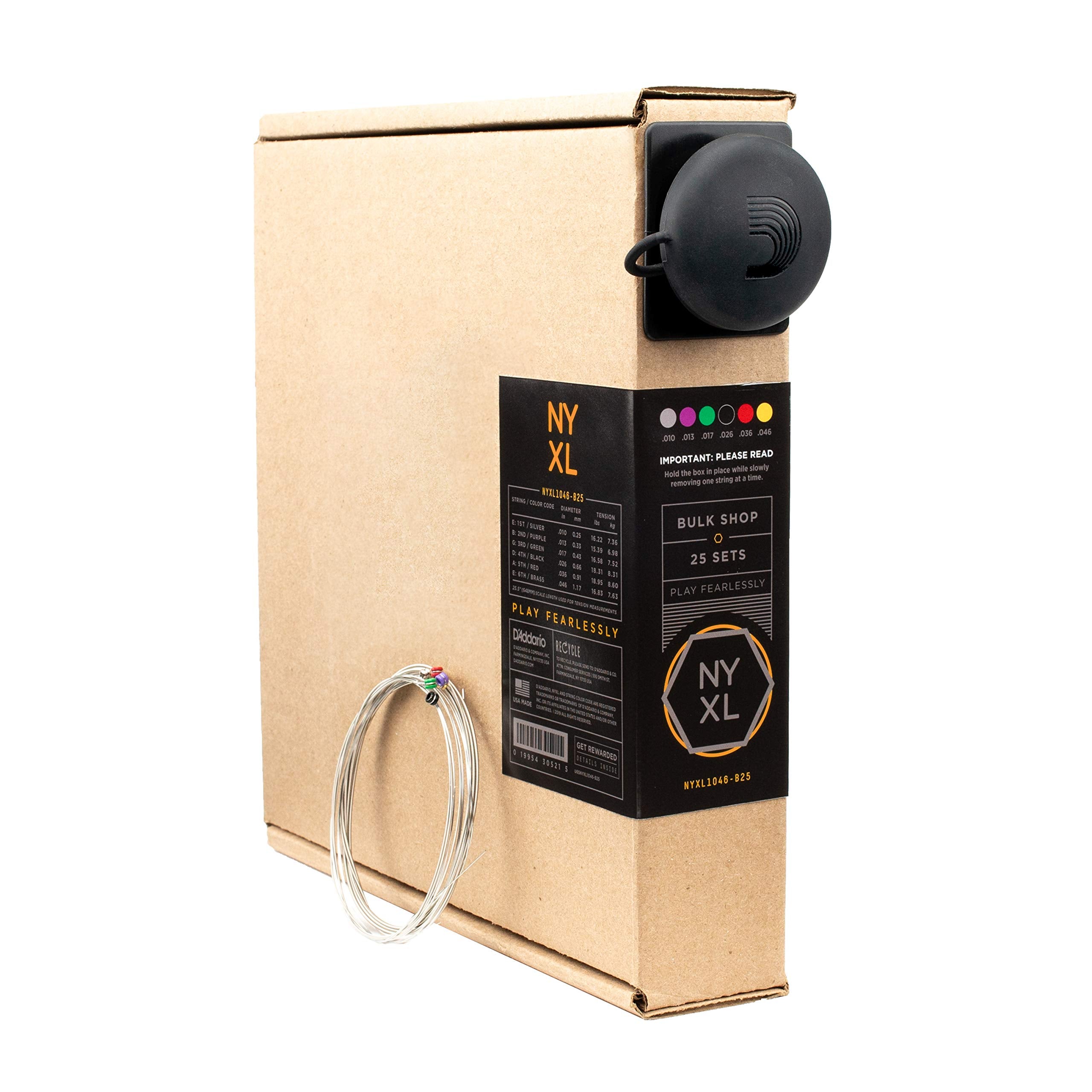 D'Addario Guitar Strings - Nyxl Electric Guitar Strings - Nyxl1046-B25 - Unrivaled Strength, Tuning Stability, Enhanced Mid-Rang