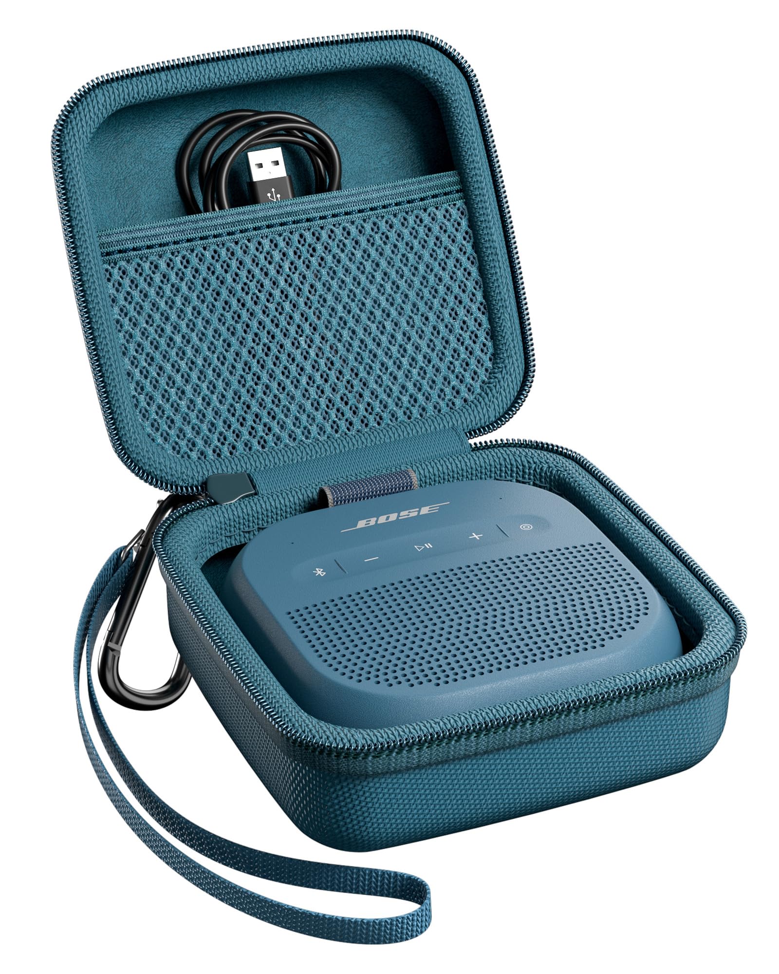 ProCase Carrying Case for Bose SoundLink Micro 2nd/1st Gen & Anker Soundcore Boom Go 3i, Portable Travel Storage Mini Speaker Ba