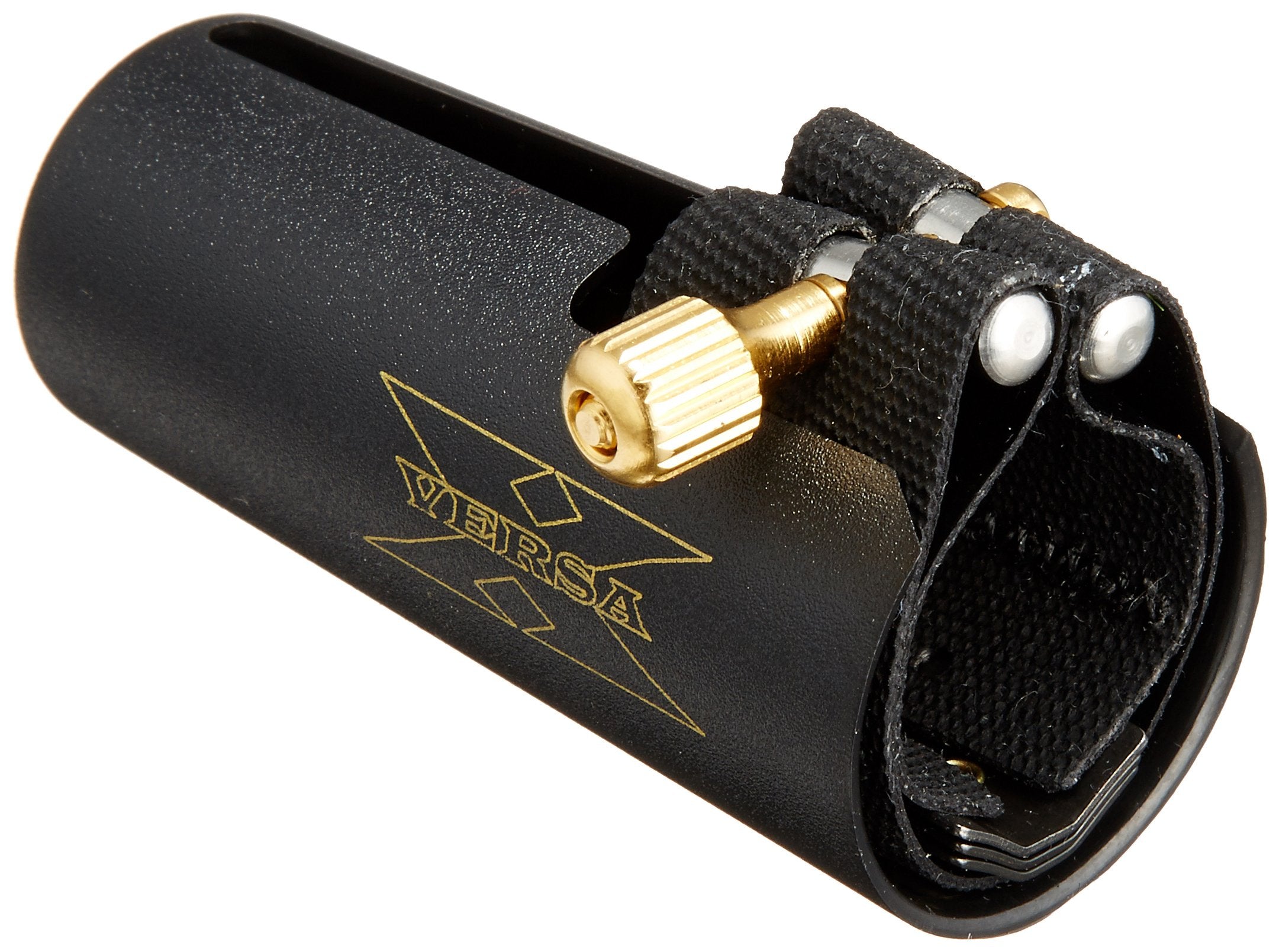 Rovner Ligature & Plastic Cap for Alto Standard Saxophone - Versa X Ligature for Hard Rubber Mouthpiece (X-1RL)